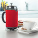 Zeal 8 Cup Cafetiere Jacket in use with cup of coffee