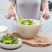 Zeal Melamine Salad Bowl and Salad Servers in Cream
