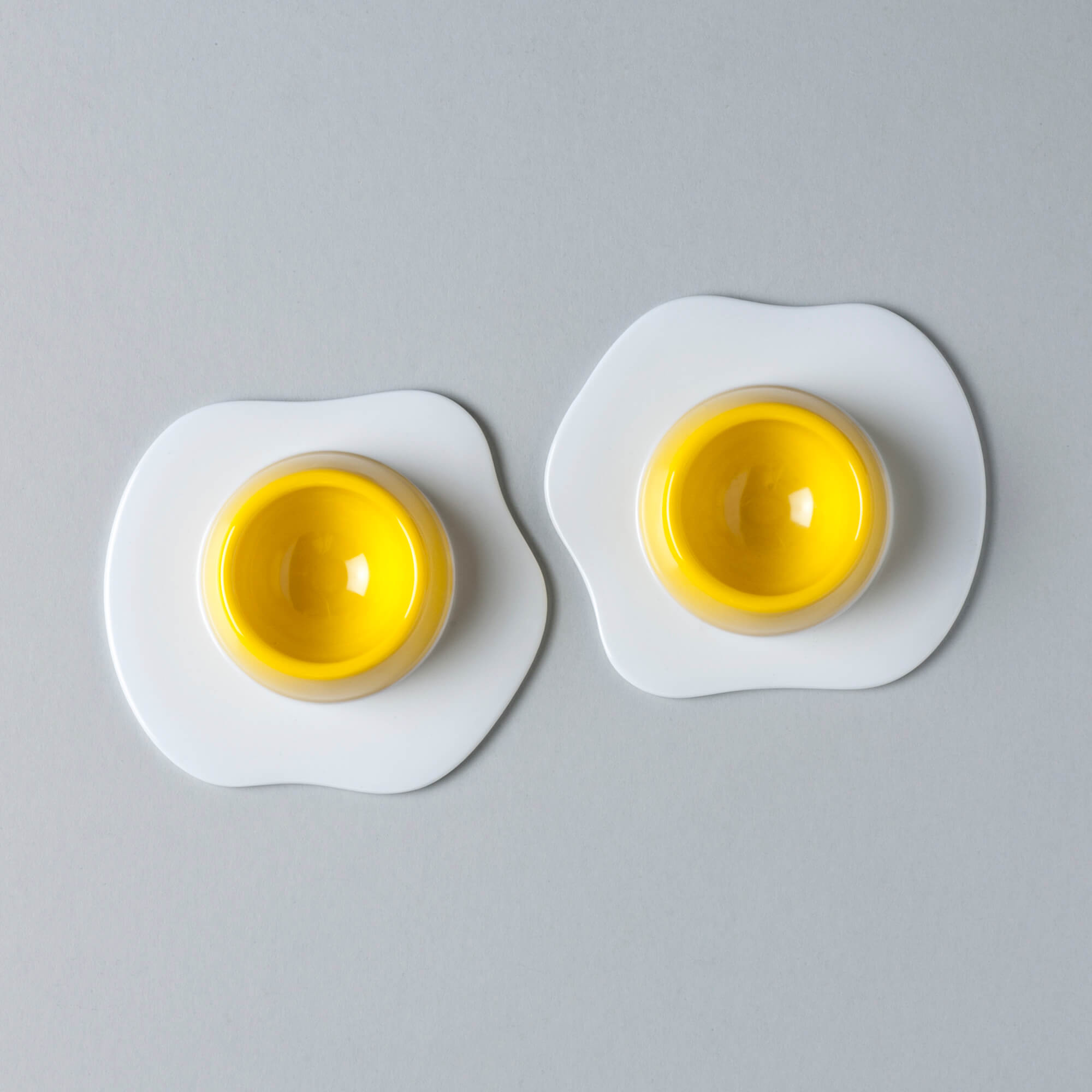Top down of Set of 2 novelty Eggtastic Egg Cups