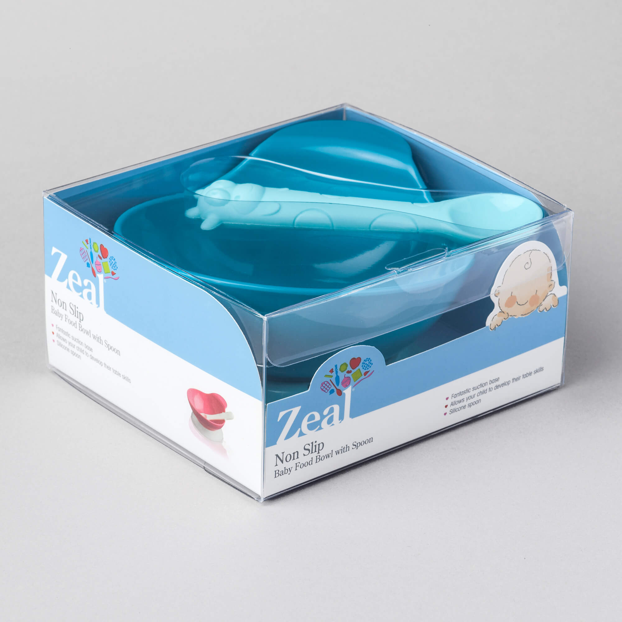 Zeal Silicone Baby Bowl and Spoon Set packaging