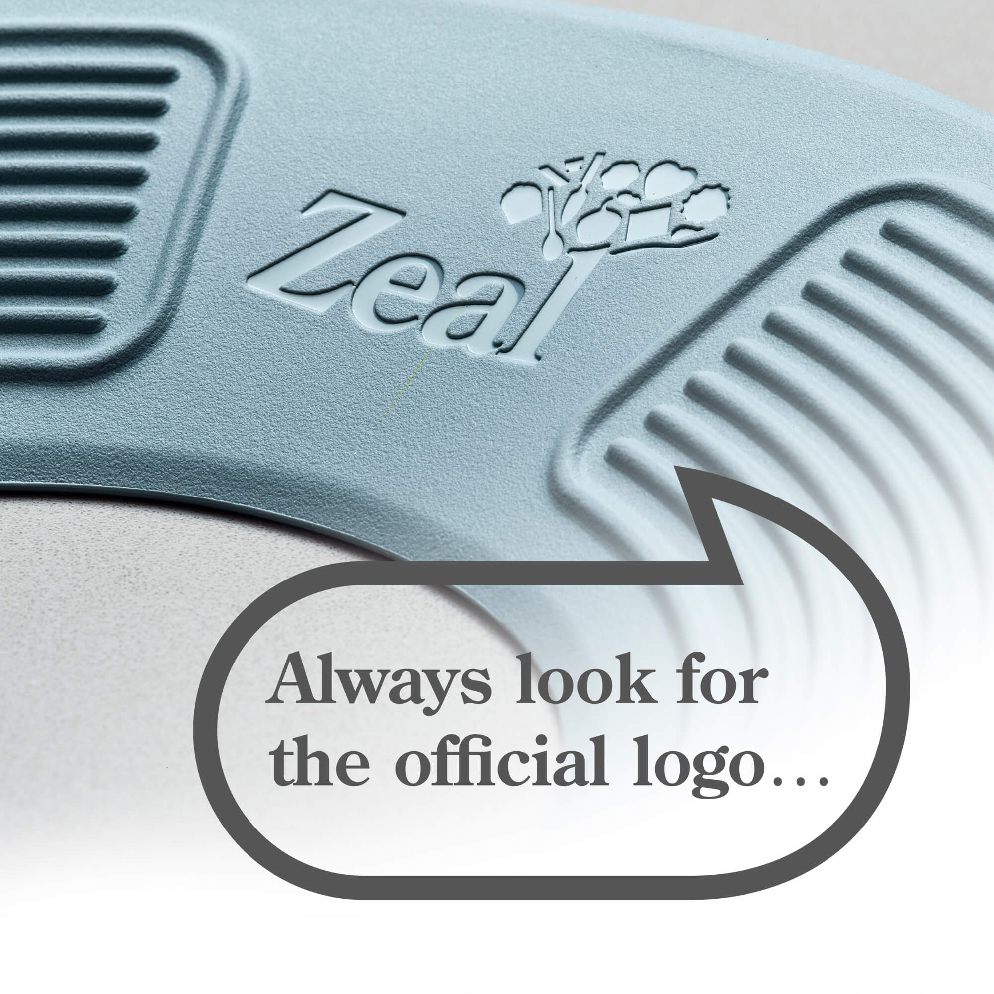 Silicone Boil Over Lid official Zeal logo