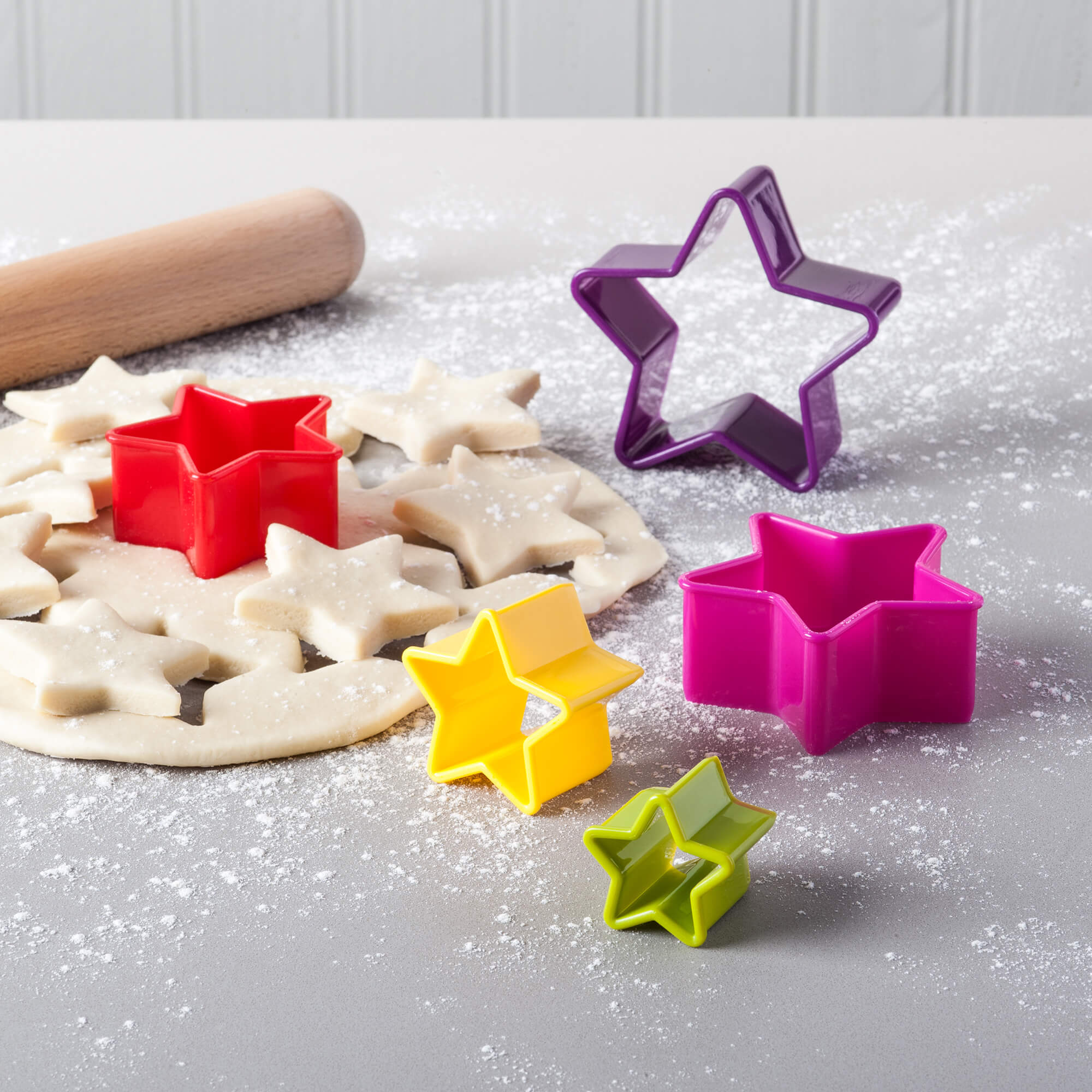 Star Shaped Cookie Cutters, Set of 5