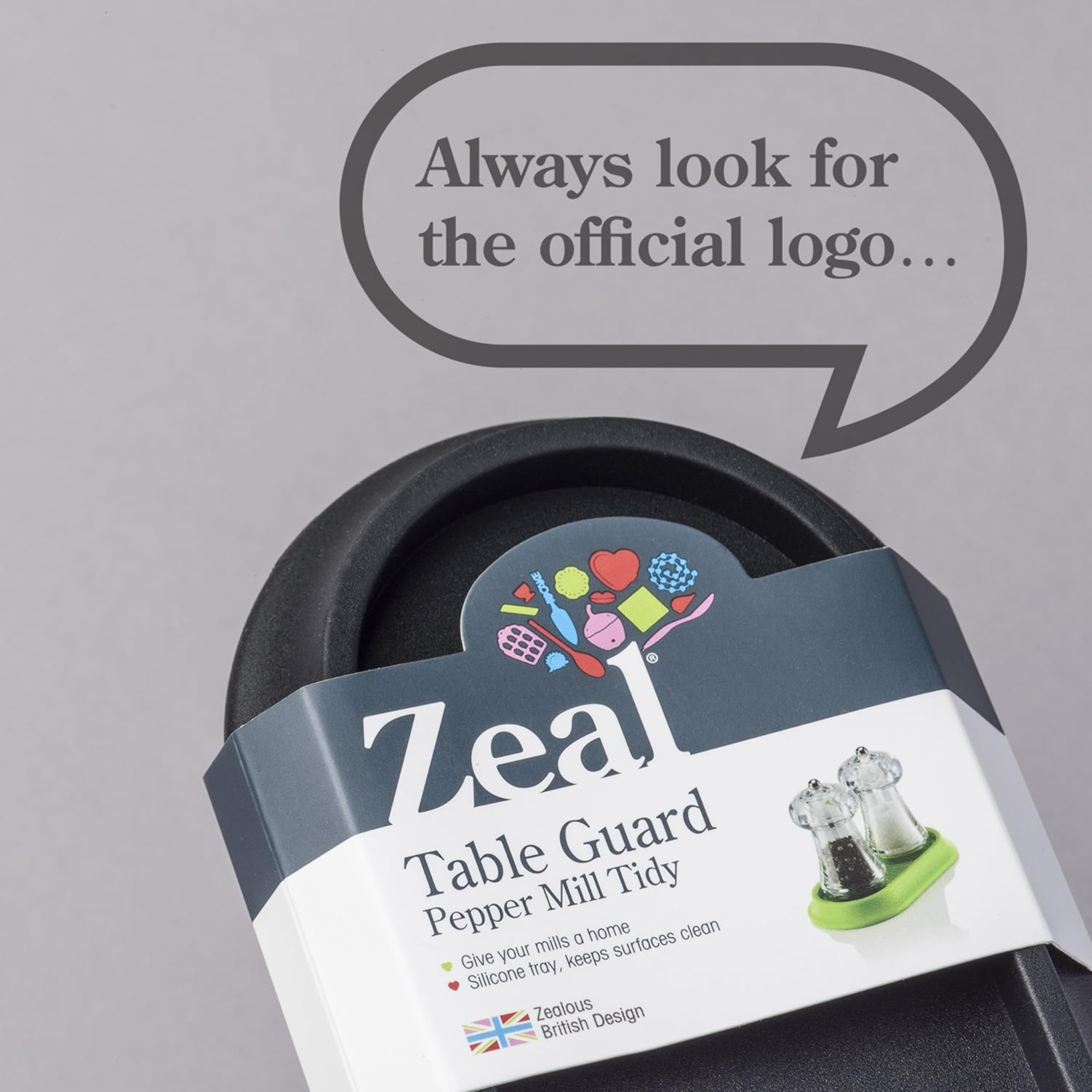 Silicone Salt and Pepper Tray, 14cm