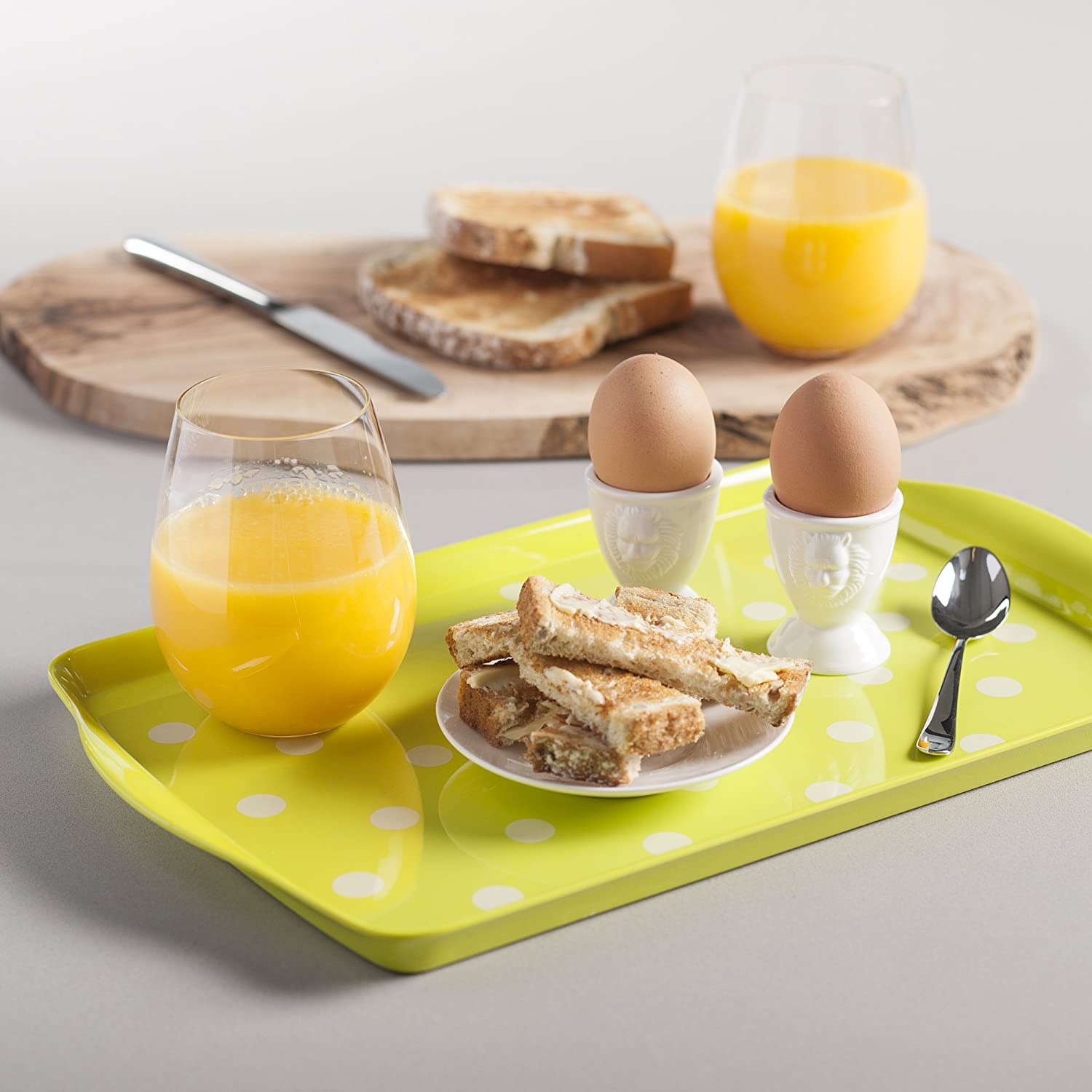 Premium Melamine Dotty Tray, Medium