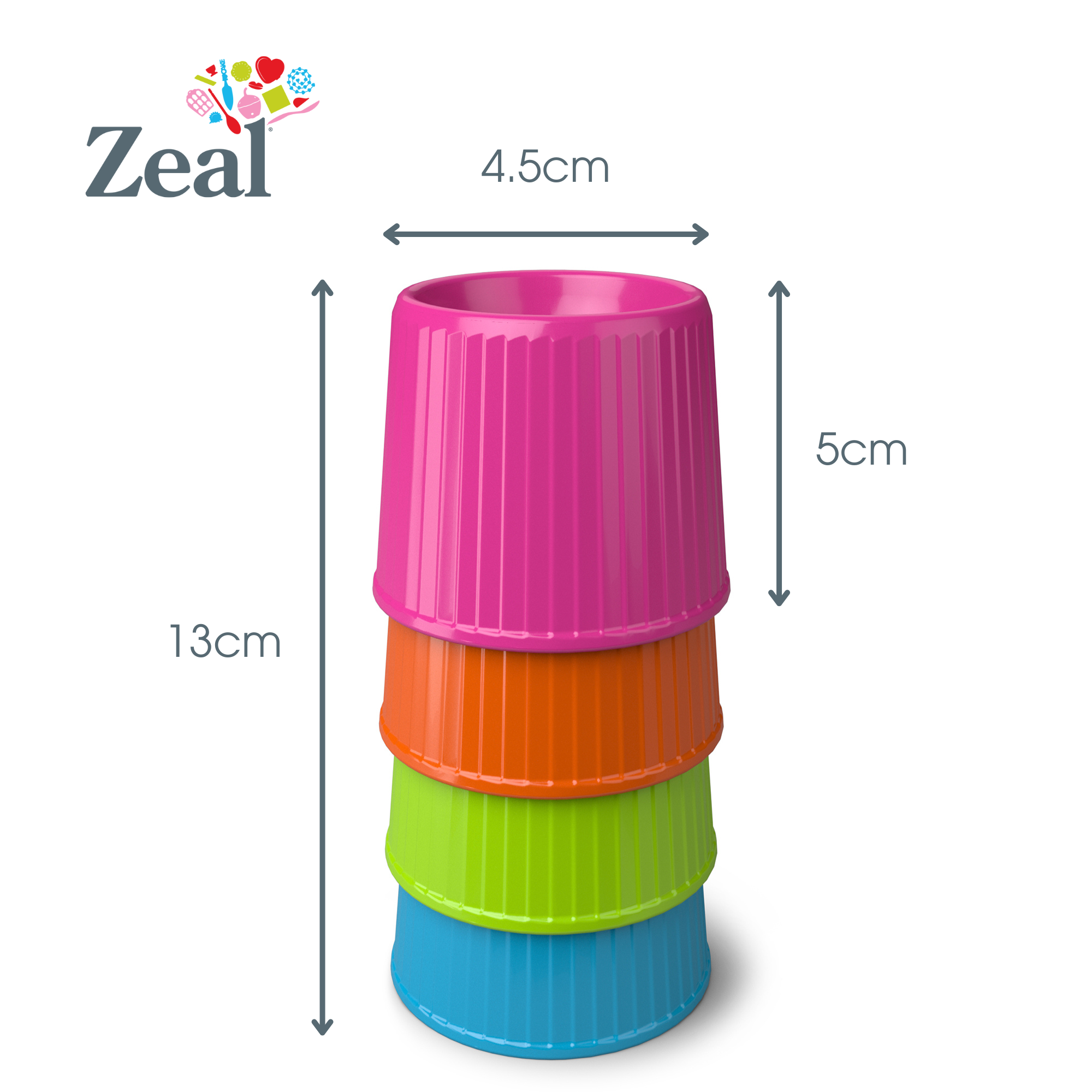 Retro Style Stack and Store Egg Cups