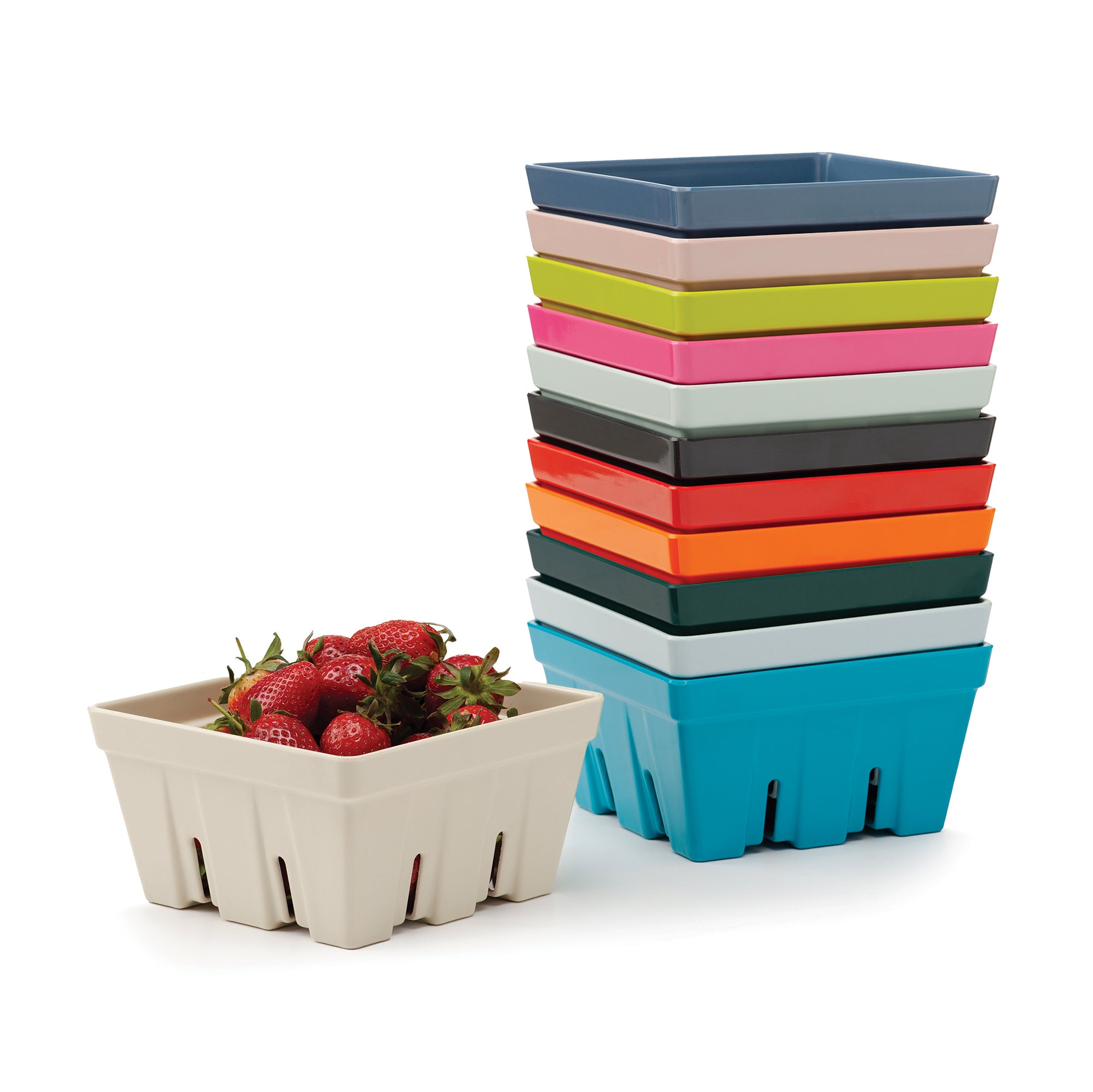 Melamine Berry Colander Box Large, 15cm