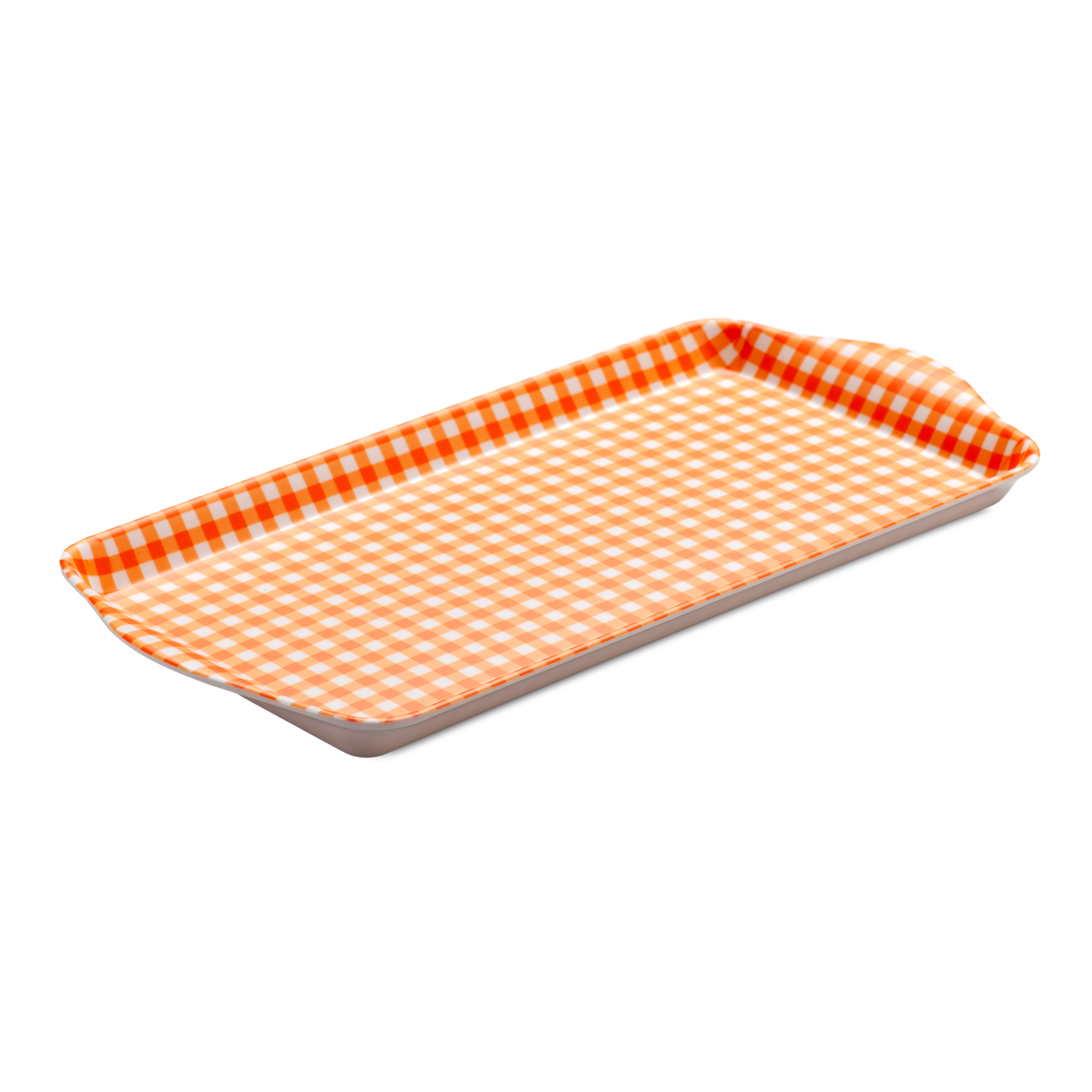 Premium Melamine Gingham Sandwich Tray