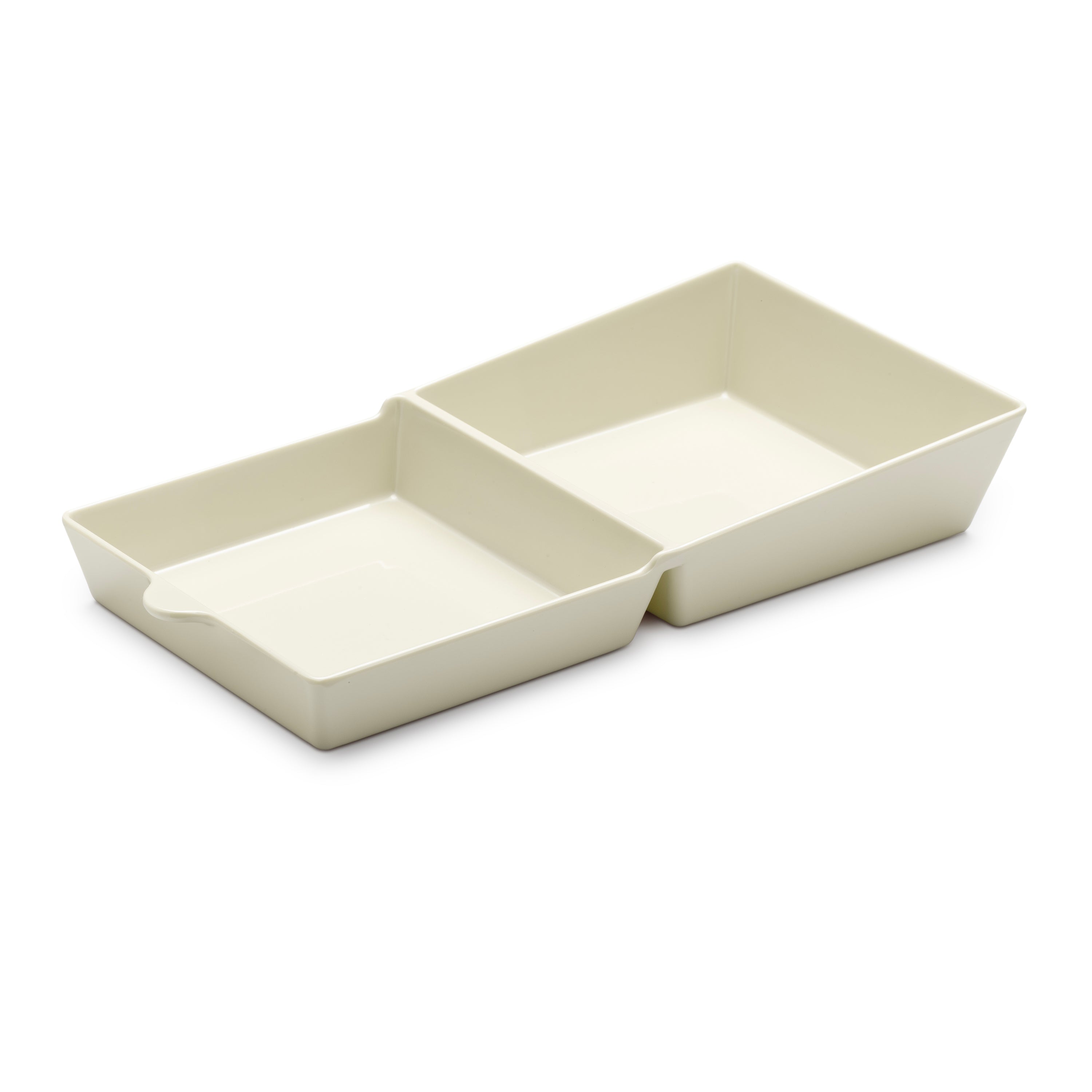 Melamine Burger Box, Two Part Serving Dish