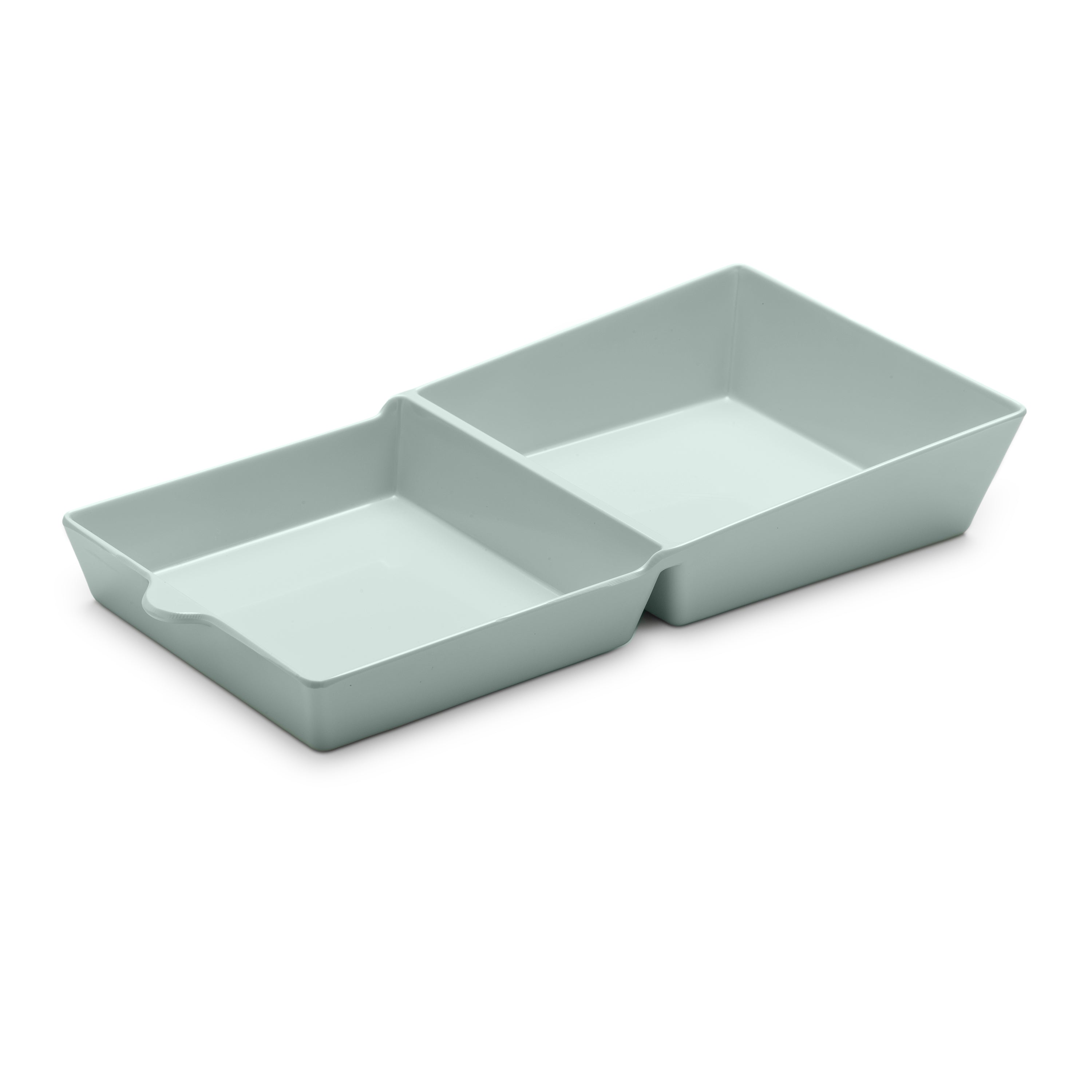 Melamine Burger Box, Two Part Serving Dish