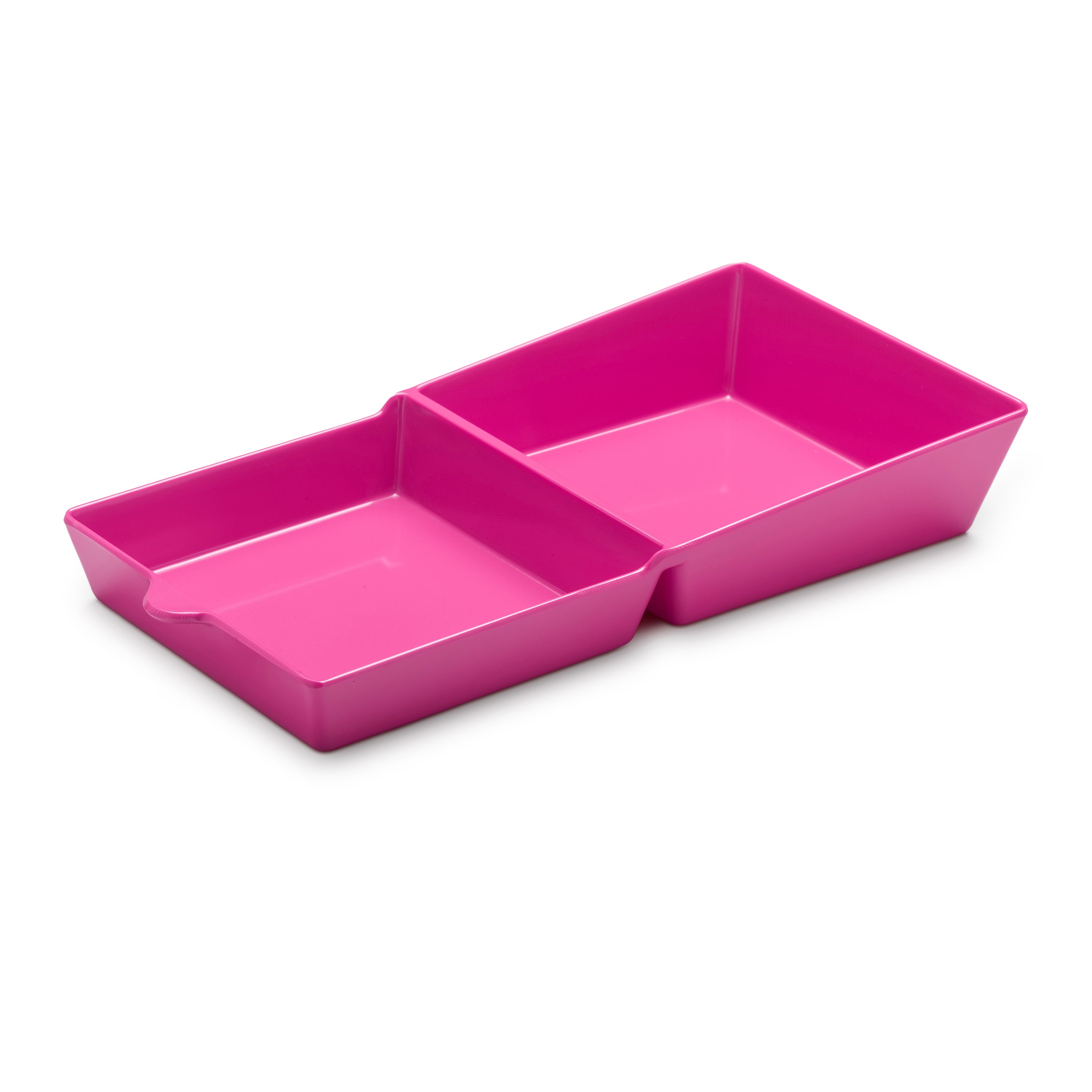 Melamine Burger Box, Two Part Serving Dish