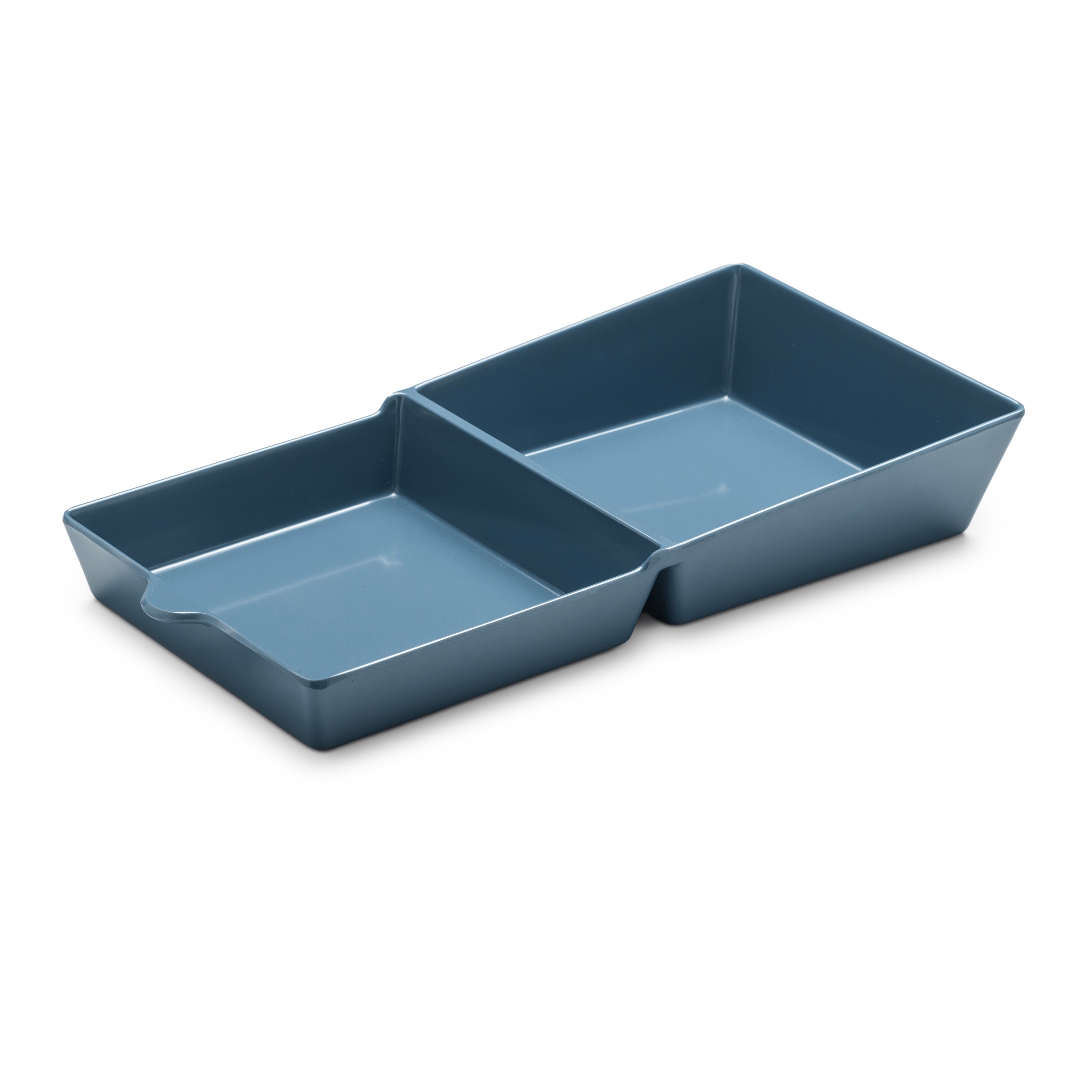 Melamine Burger Box, Two Part Serving Dish