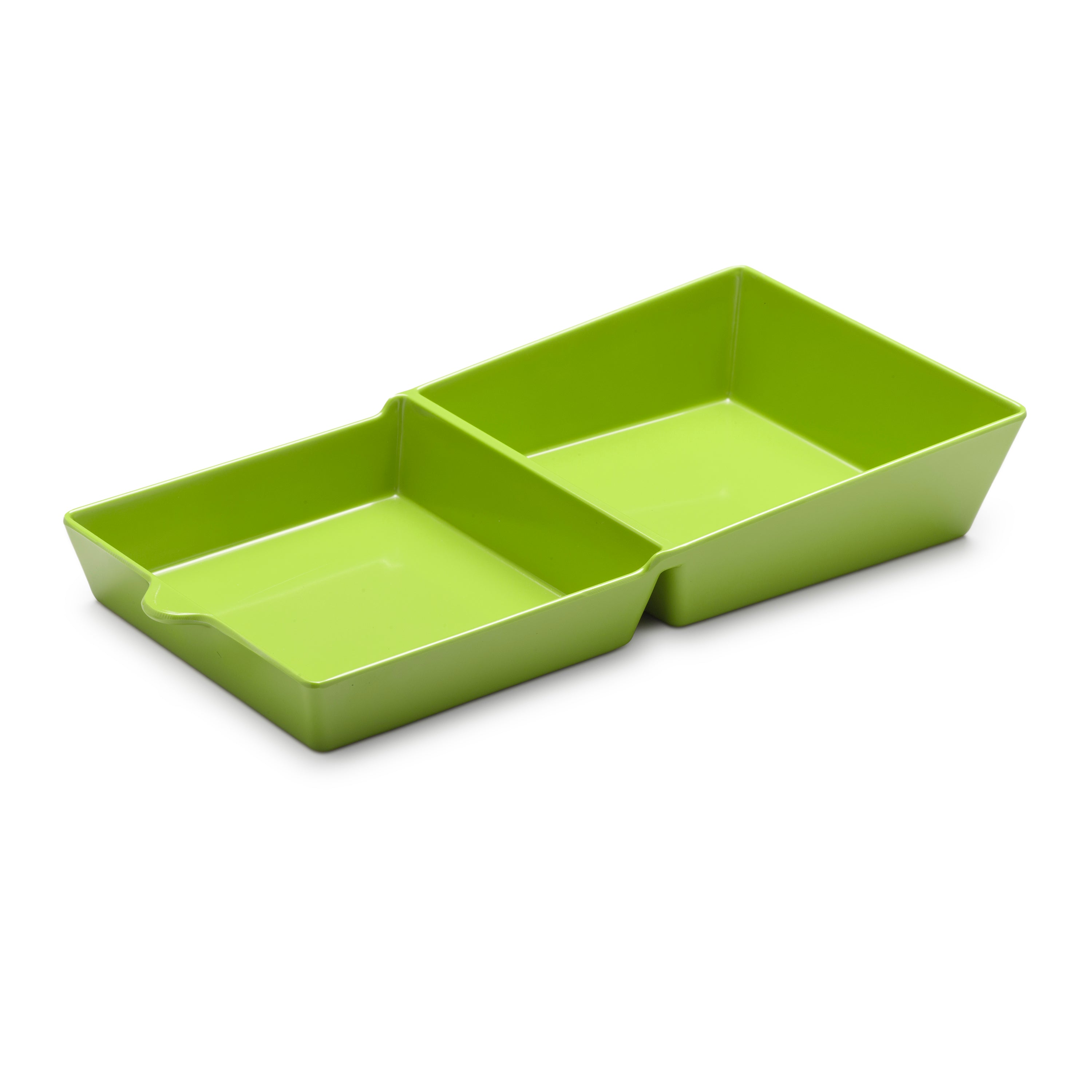 Melamine Burger Box, Two Part Serving Dish