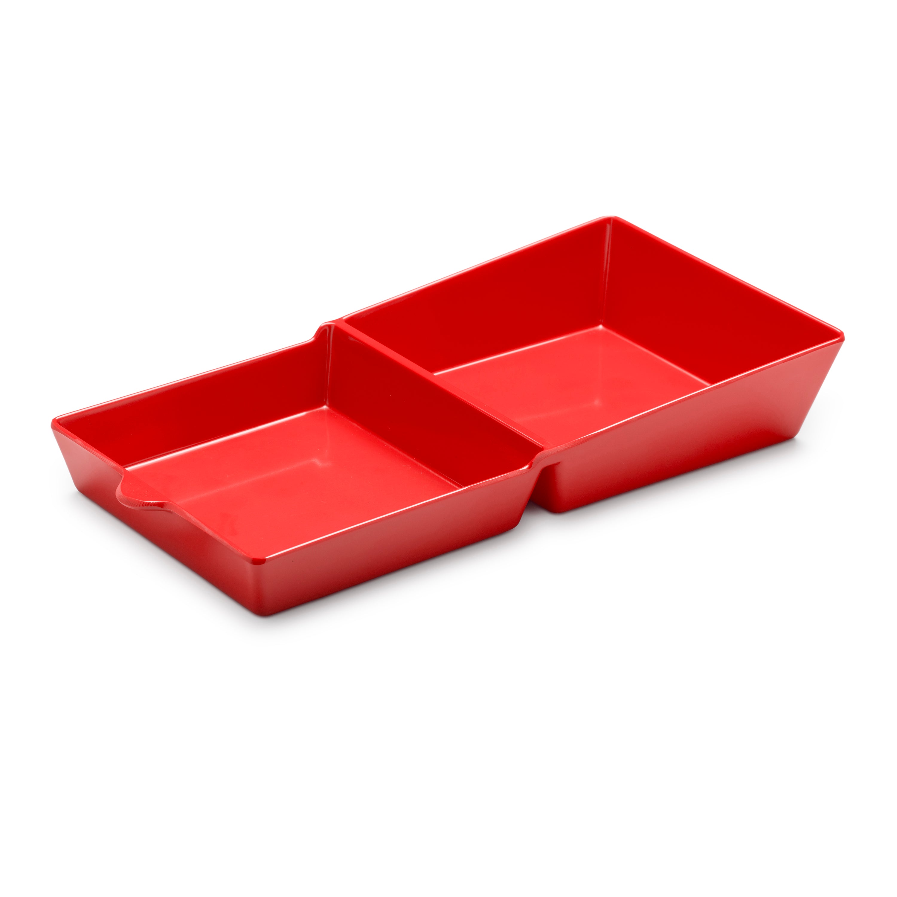 Melamine Burger Box, Two Part Serving Dish