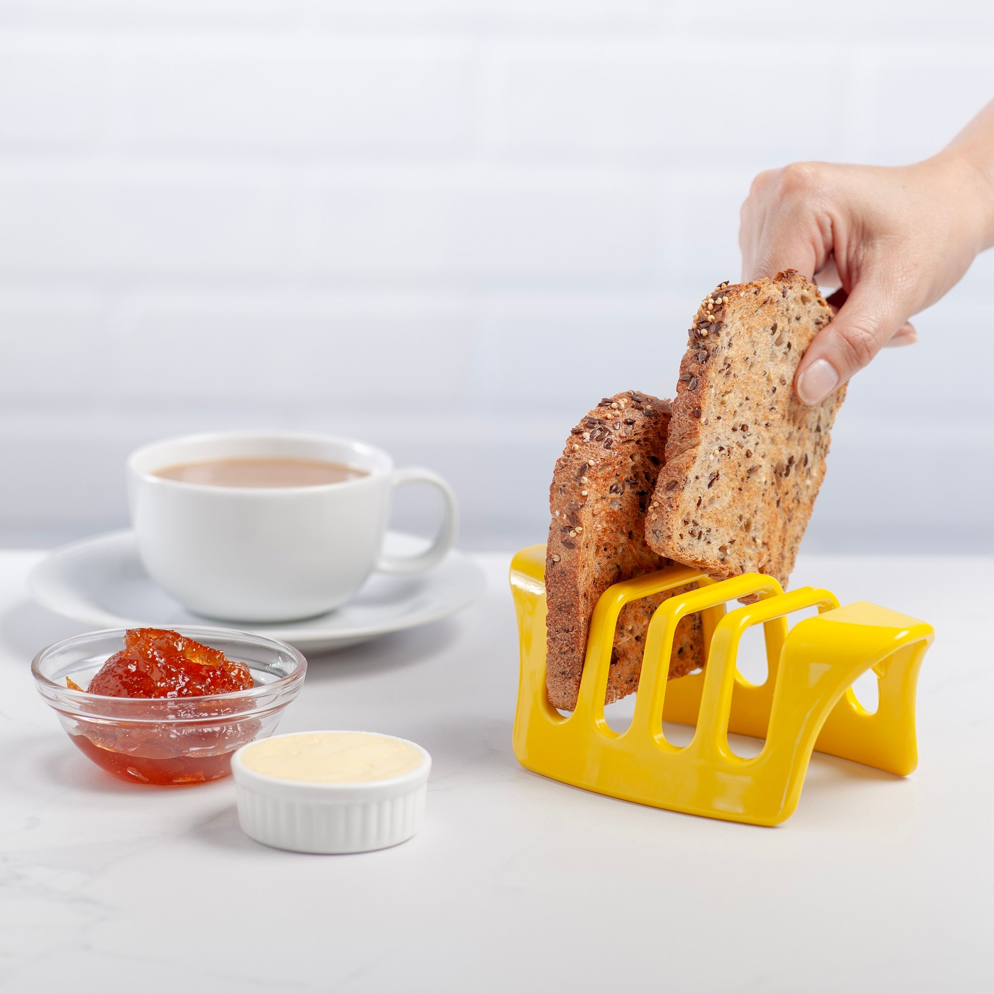 Melamine Four Slice Toast Rack