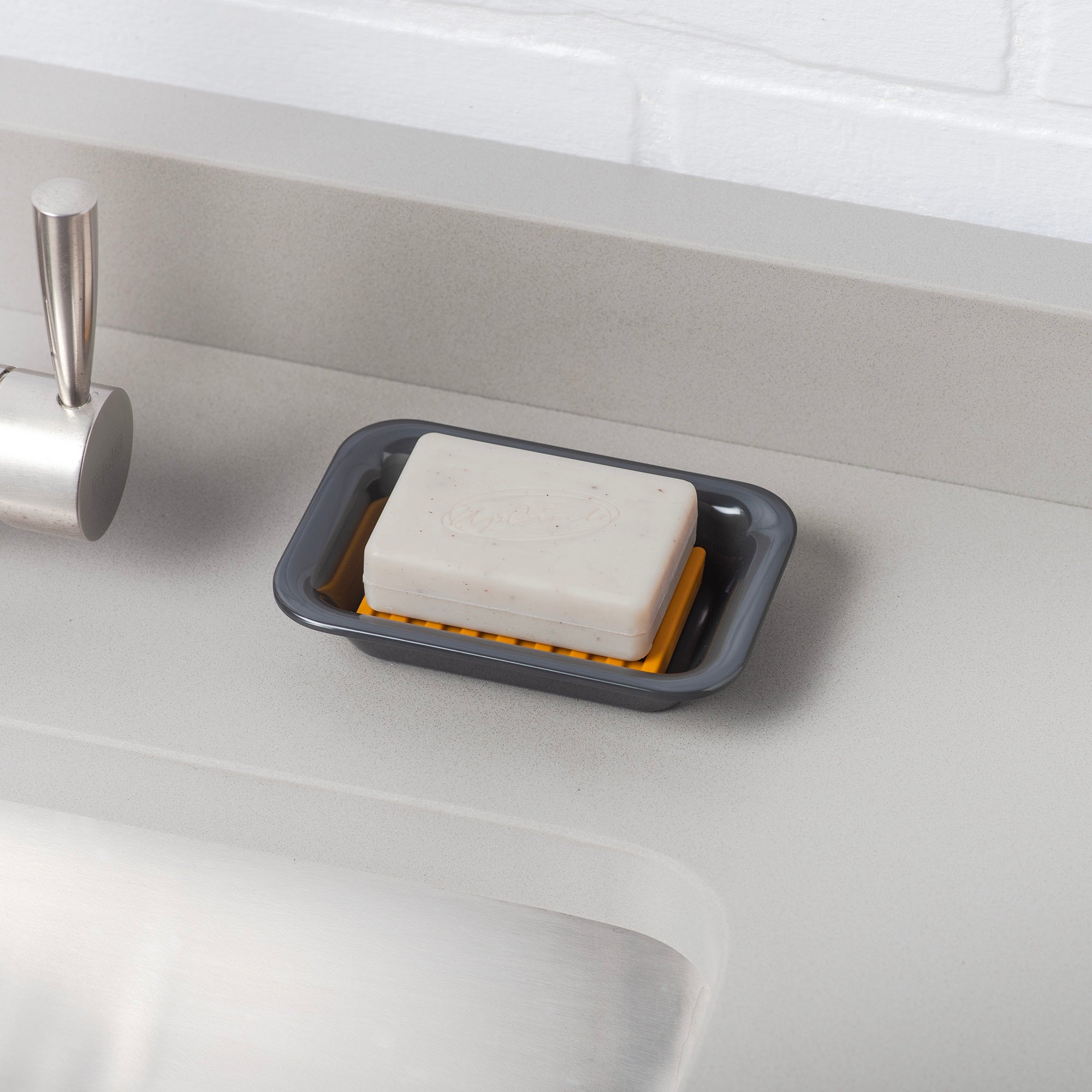 Two Part Melamine Soap Dish