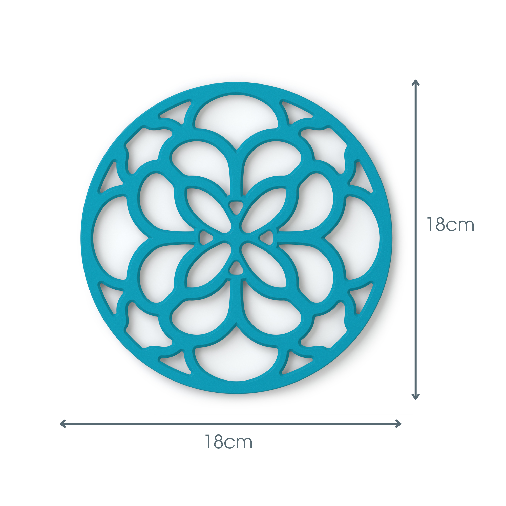 Silicone Heritage Circular Hot Mat Trivet, 18cm