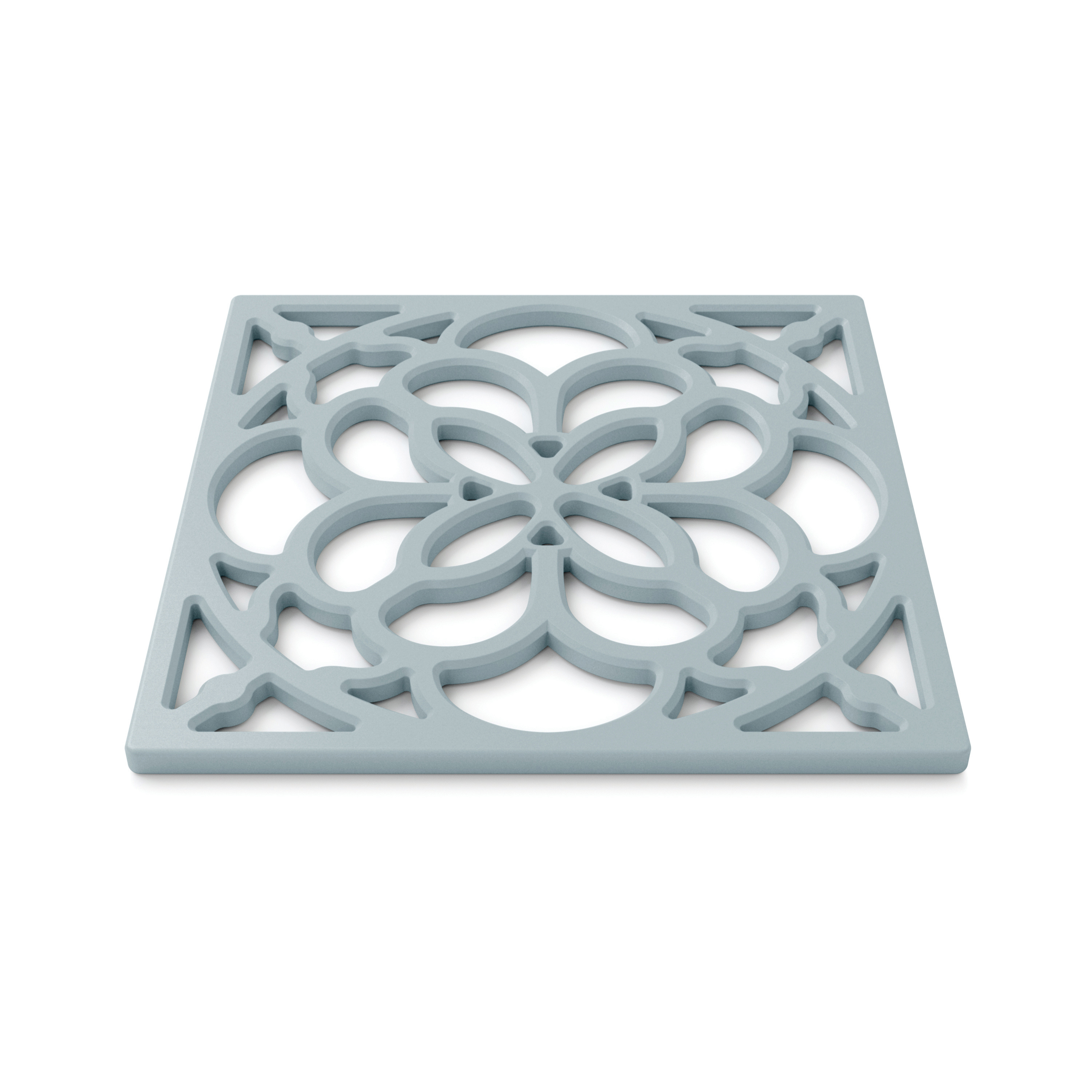 Square Silicone Heritage Hot Mat Trivet, 18cm