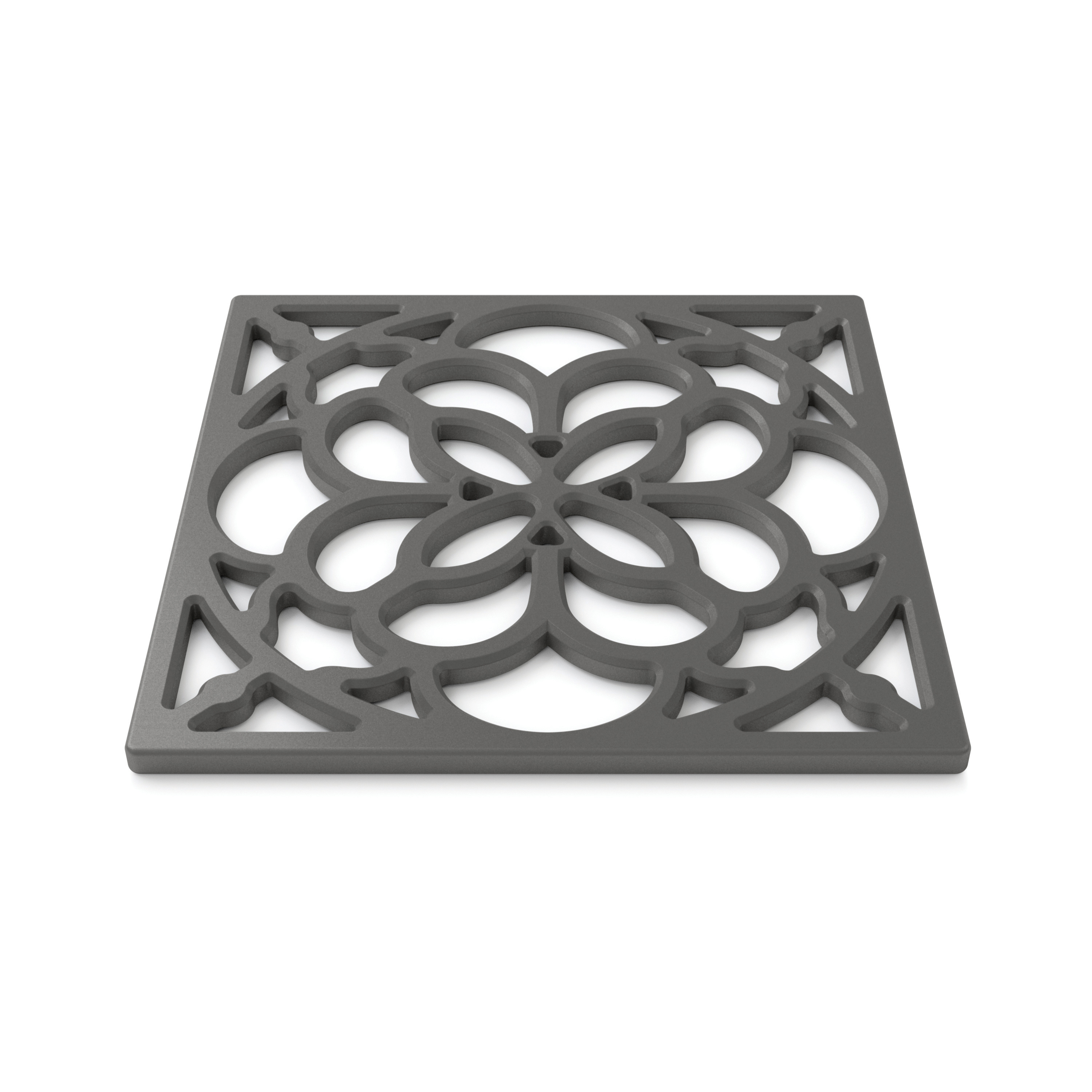Square Silicone Heritage Hot Mat Trivet, 18cm