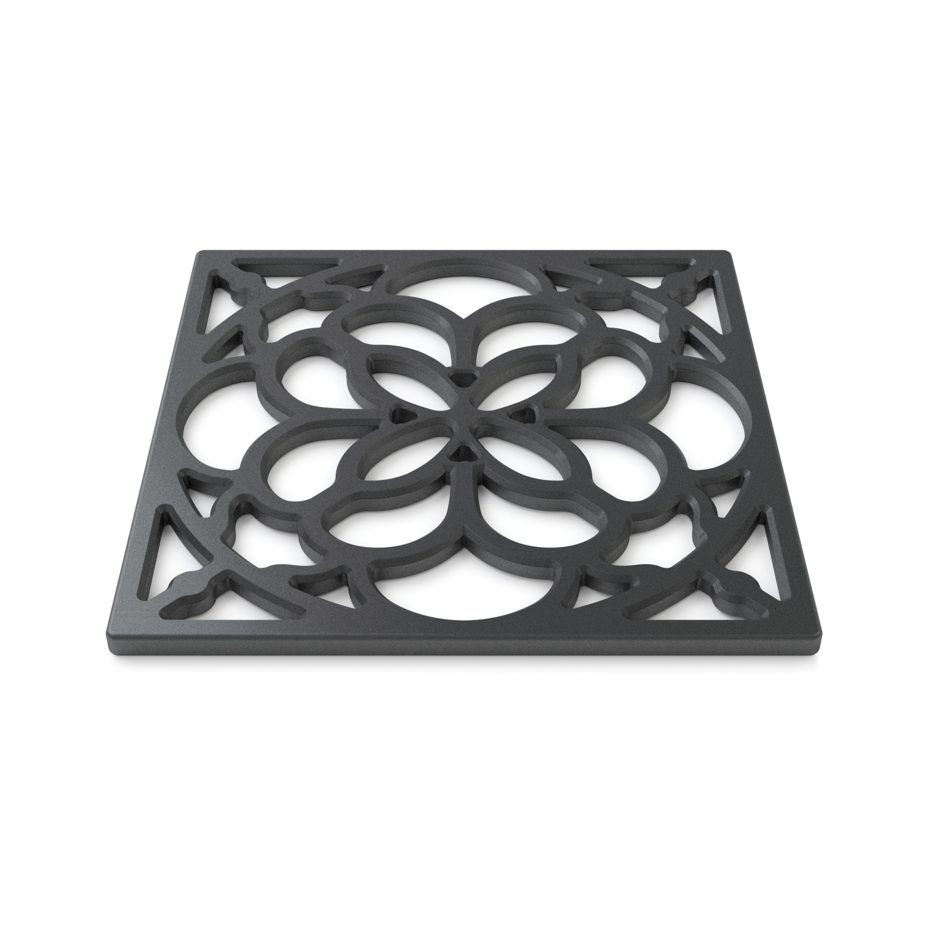 Square Silicone Heritage Hot Mat Trivet, 18cm