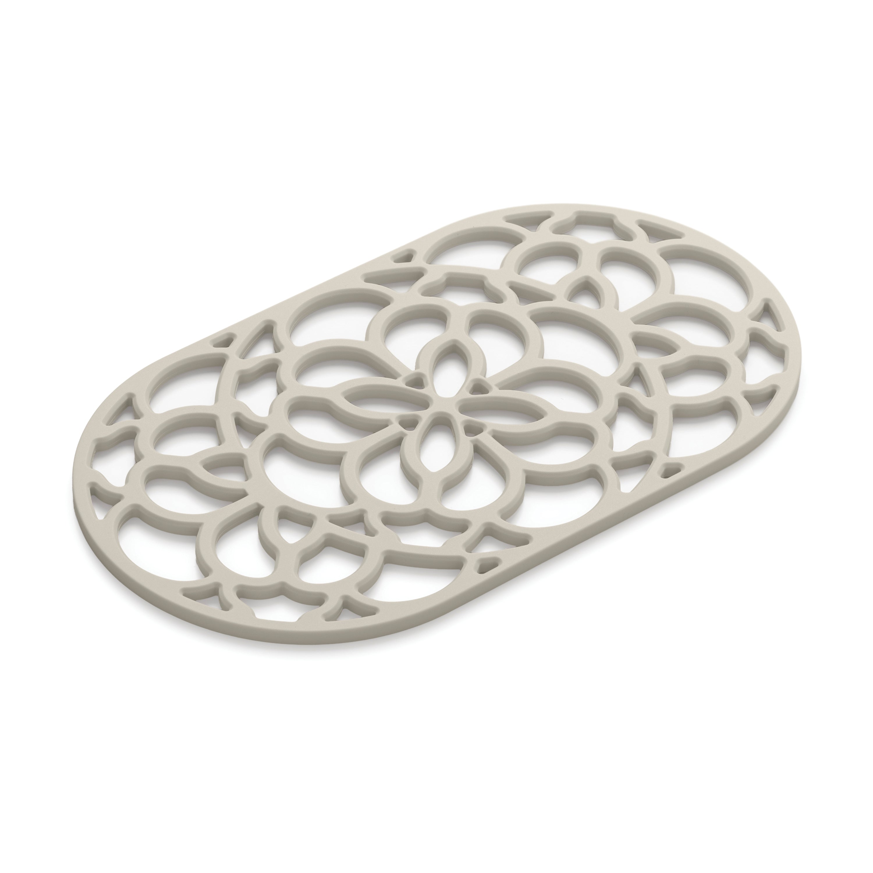 Large Oval Silicone Heritage Hot Mat Trivet, 32cm