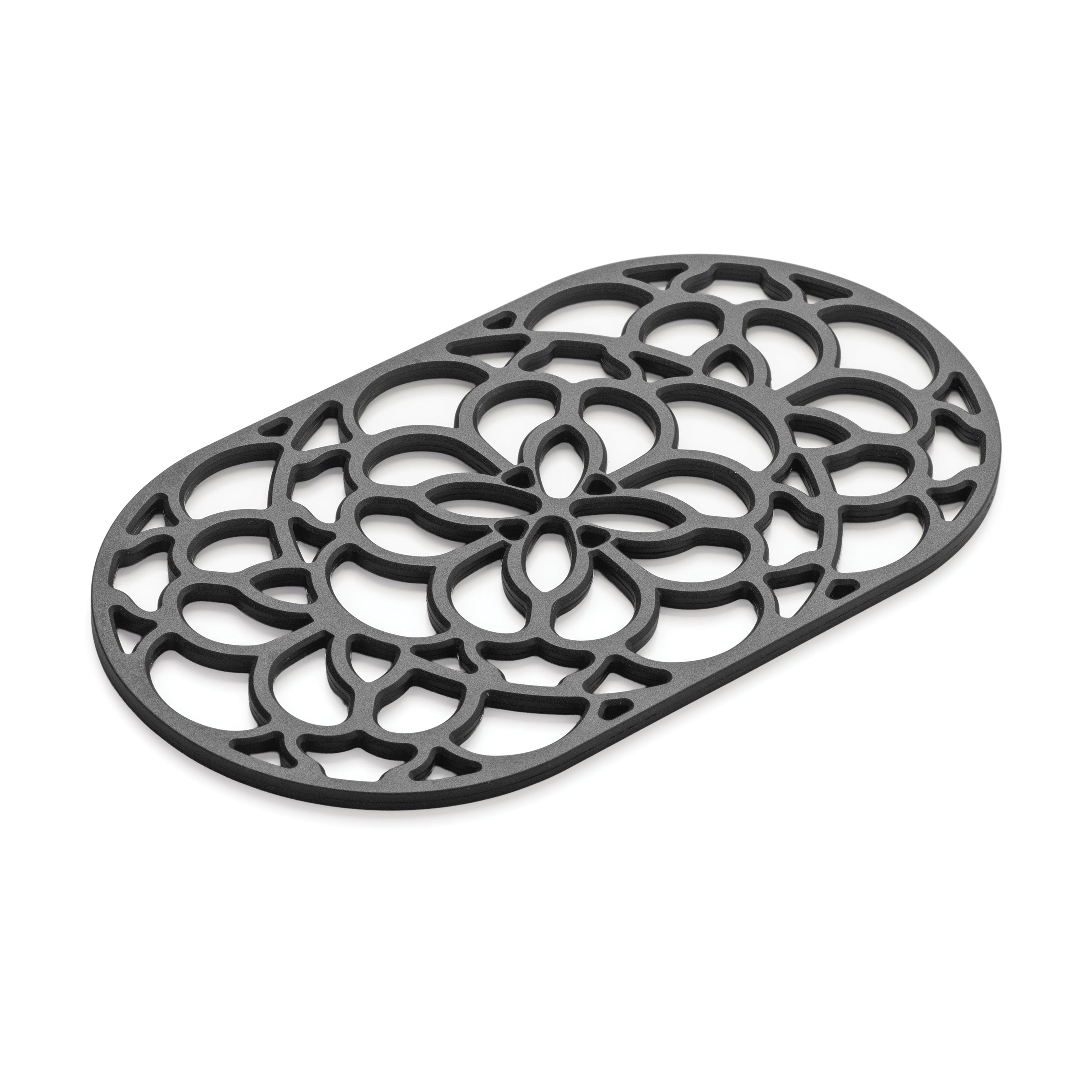 Large Oval Silicone Heritage Hot Mat Trivet, 32cm