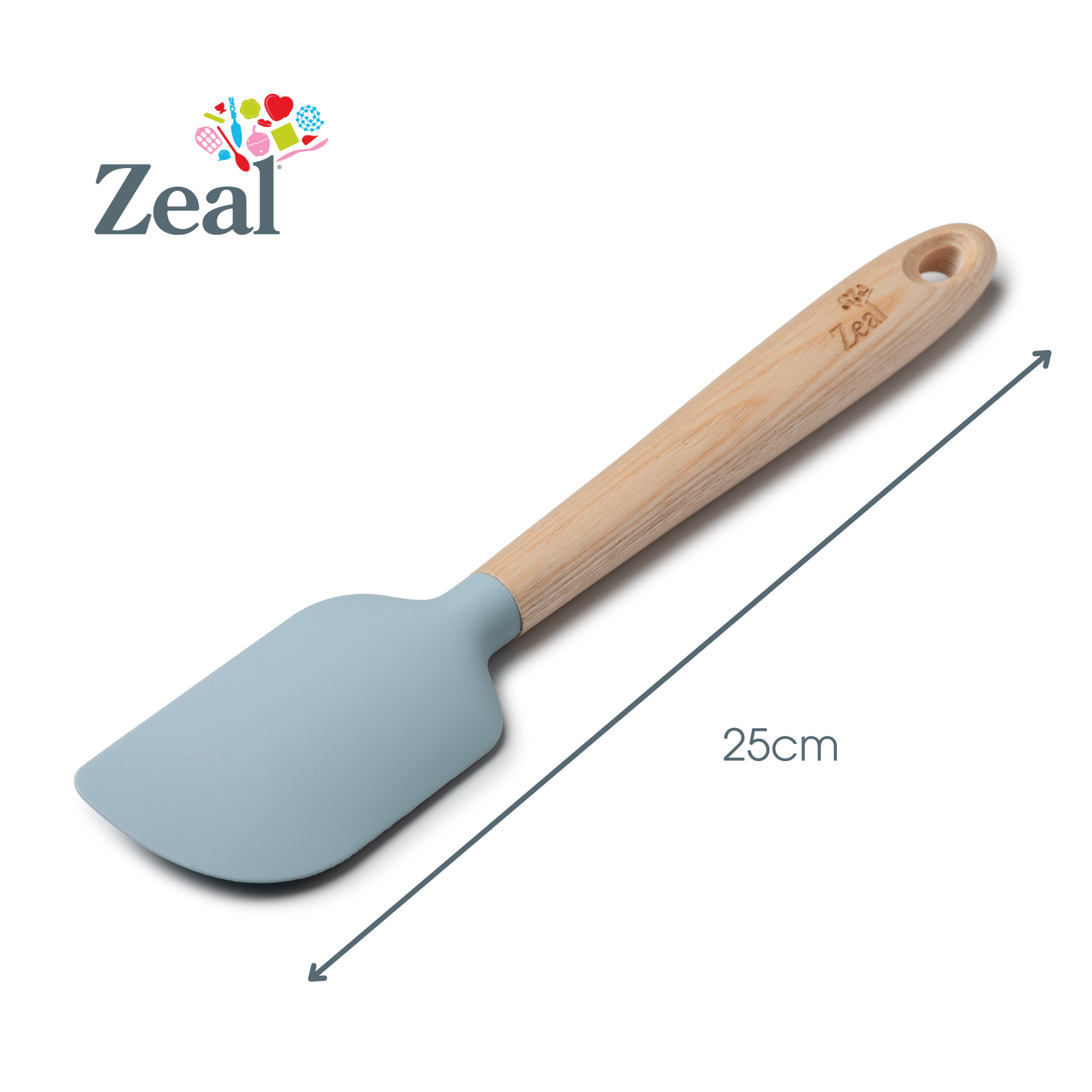 Ash Wood Handled Spatula, 25cm
