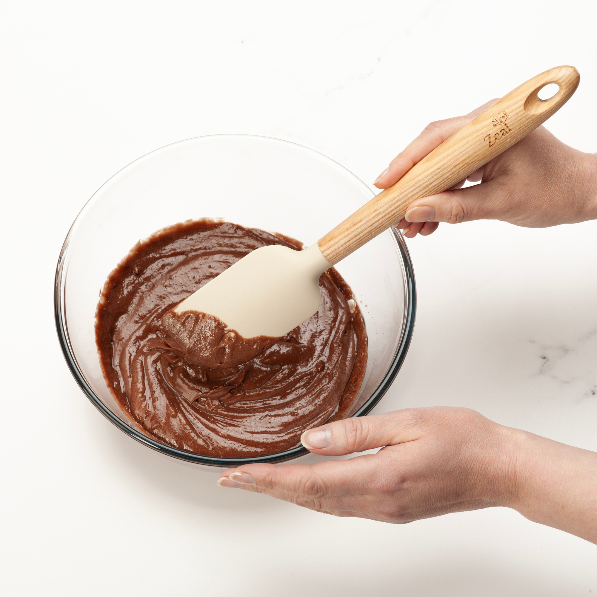 Ash Wood Handled Spatula, 25cm