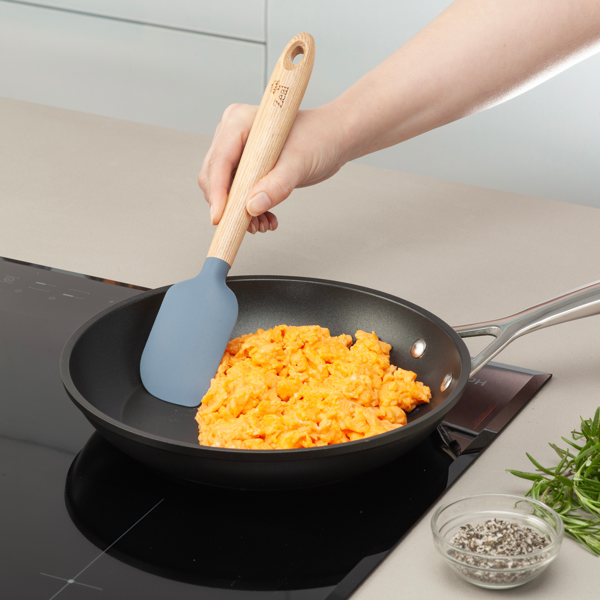 Ash Wood Handled Spatula, 25cm