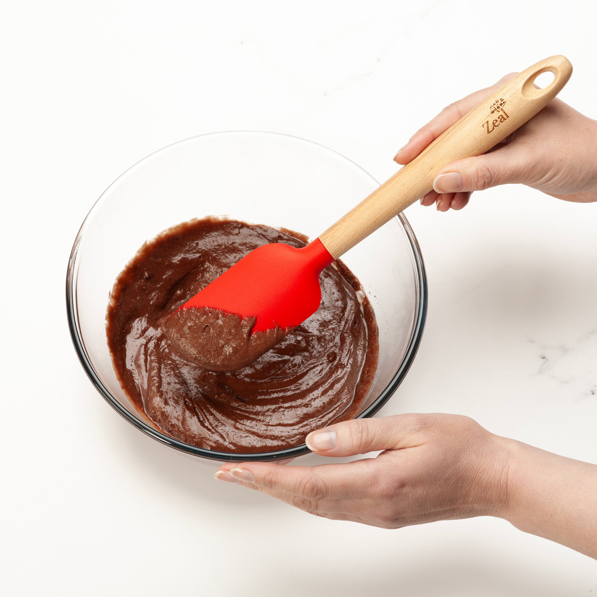 Ash Wood Handled Spatula, 25cm