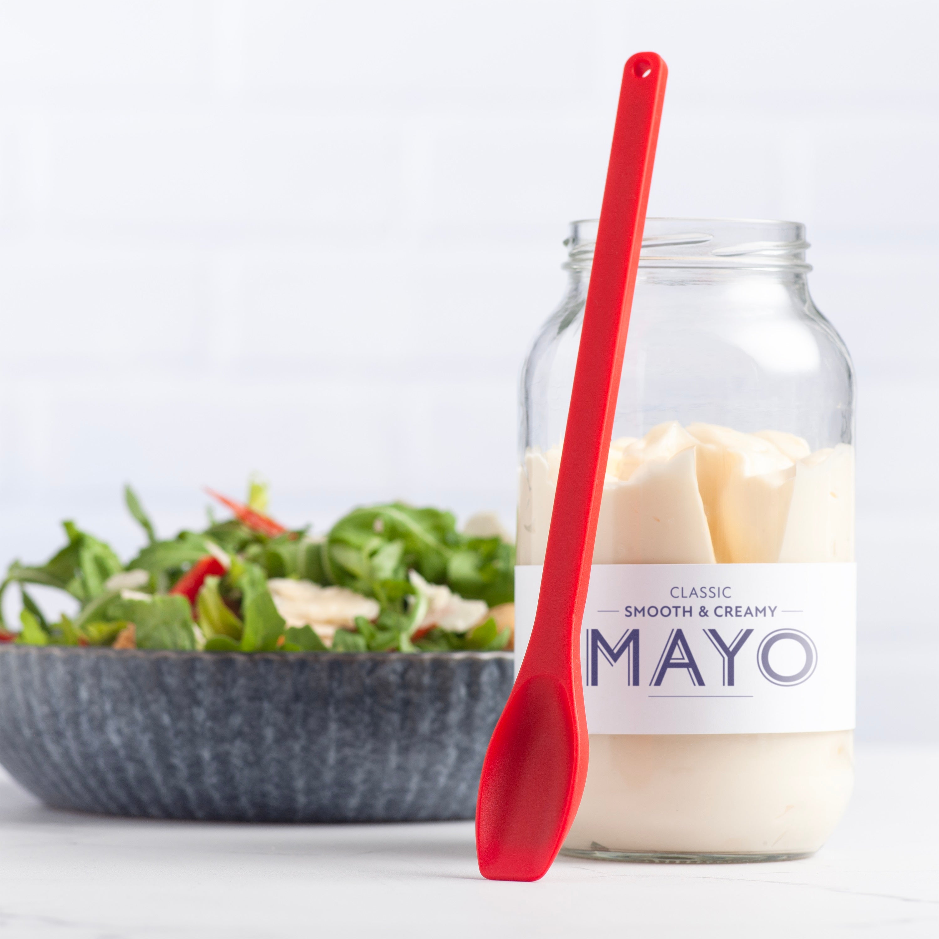 Silicone Jar & Mayo Spoon