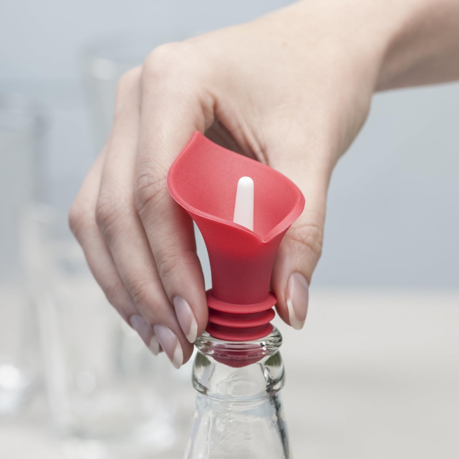 Natures Silicone Lily Bottle Stopper, Set of 2