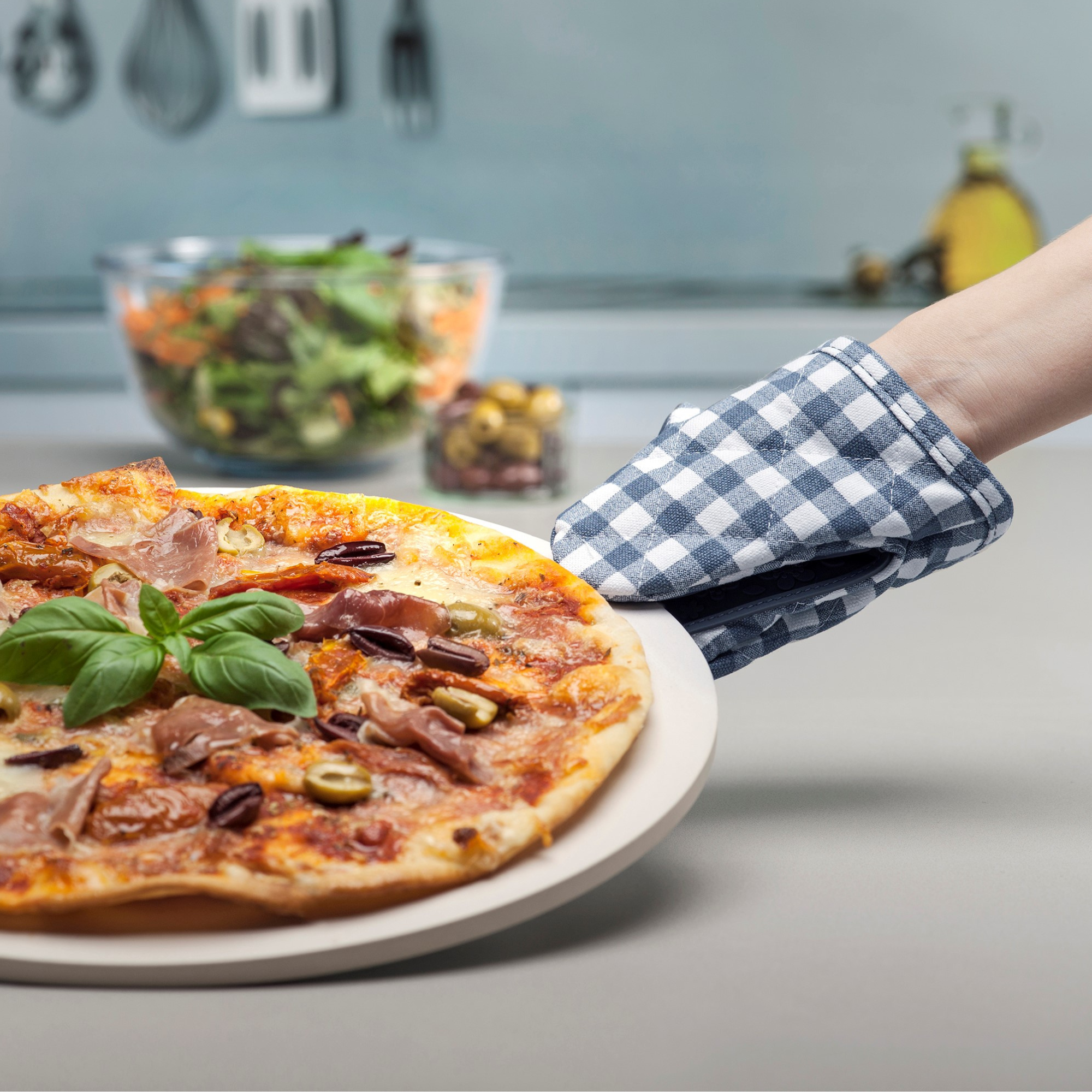 Hot Grab, Mini Oven Mitt, Gingham