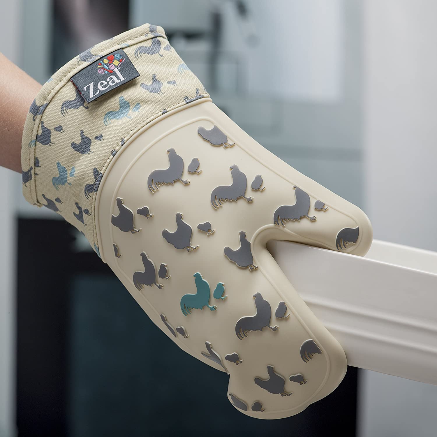 Steam Stop™ Waterproof Silicone Single Oven Glove, Animal