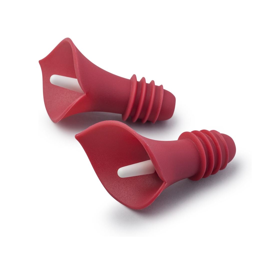 Natures Silicone Lily Bottle Stopper, Set of 2