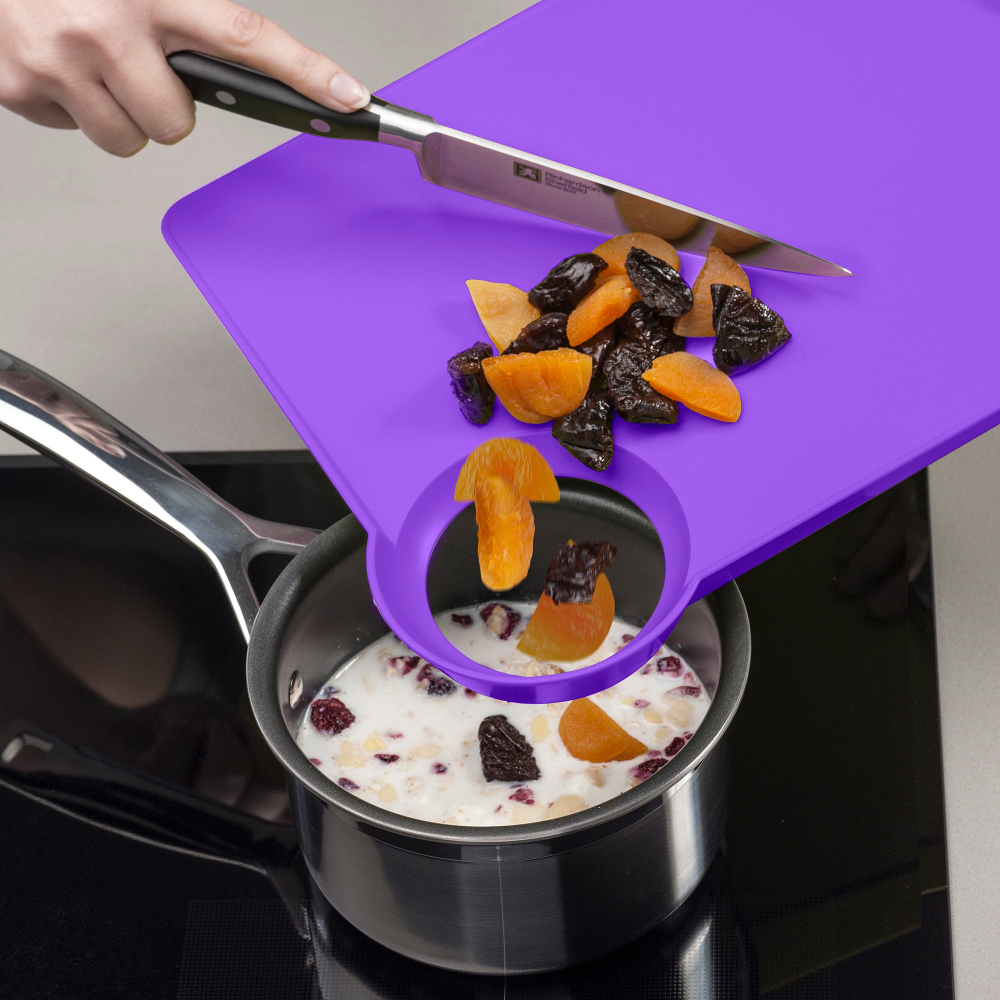  Food Grade Silicone Cutting Board, Flexible Chopping Board for  Home Kitchen Use, Purple: Home & Kitchen