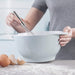 Baking using the Large Zeal Duo Tone Mixing Bowl in Duck Egg Blue
