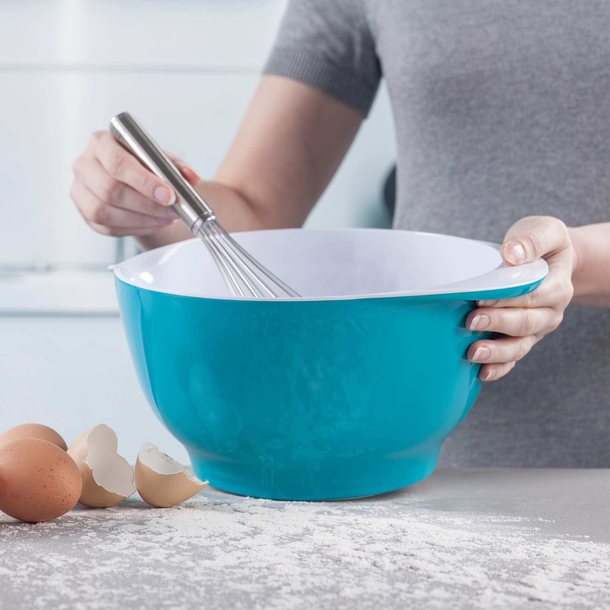 Mixing Boal Mixing Bowl With Spoon