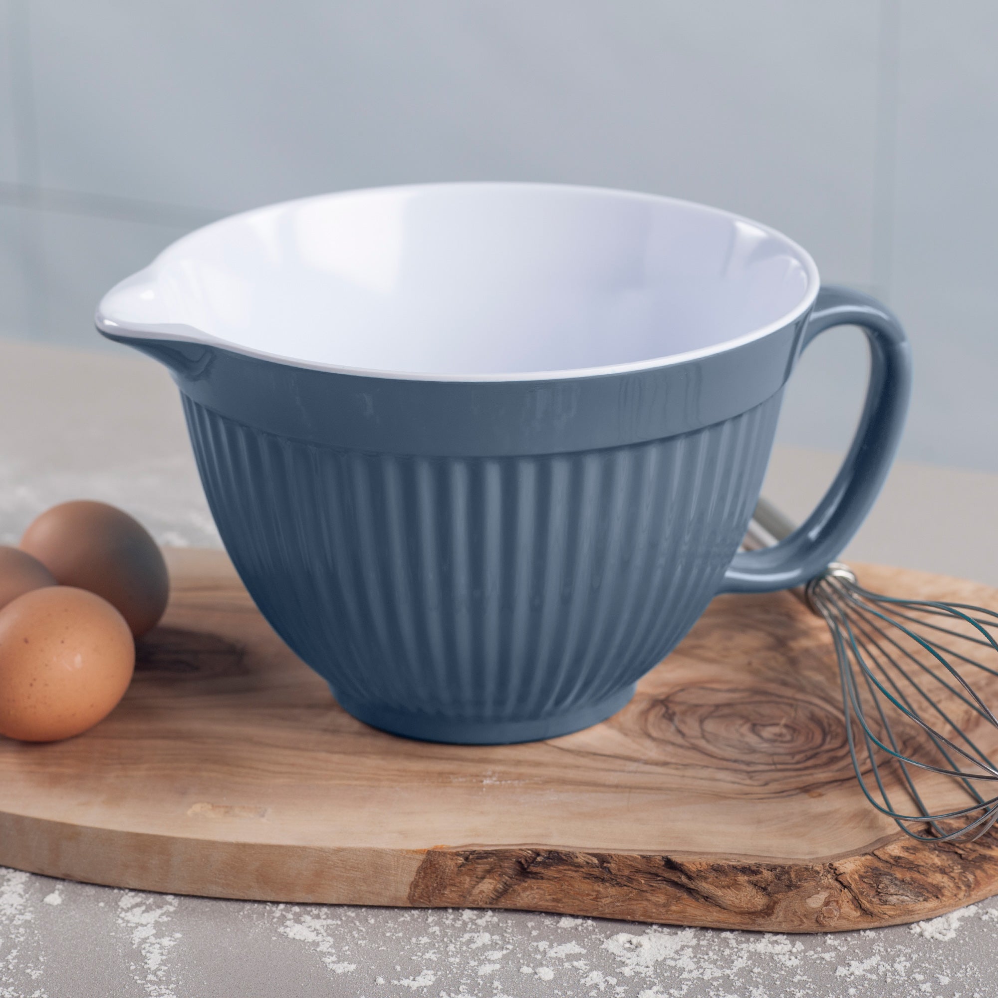 Baking using the Zeal Mixing Bowl Jug in Provence Blue