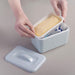 Placing butter in a Zeal Butter Dish