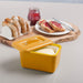Breakfast table with toast, jam and a Zeal Butter Dish in Mustard