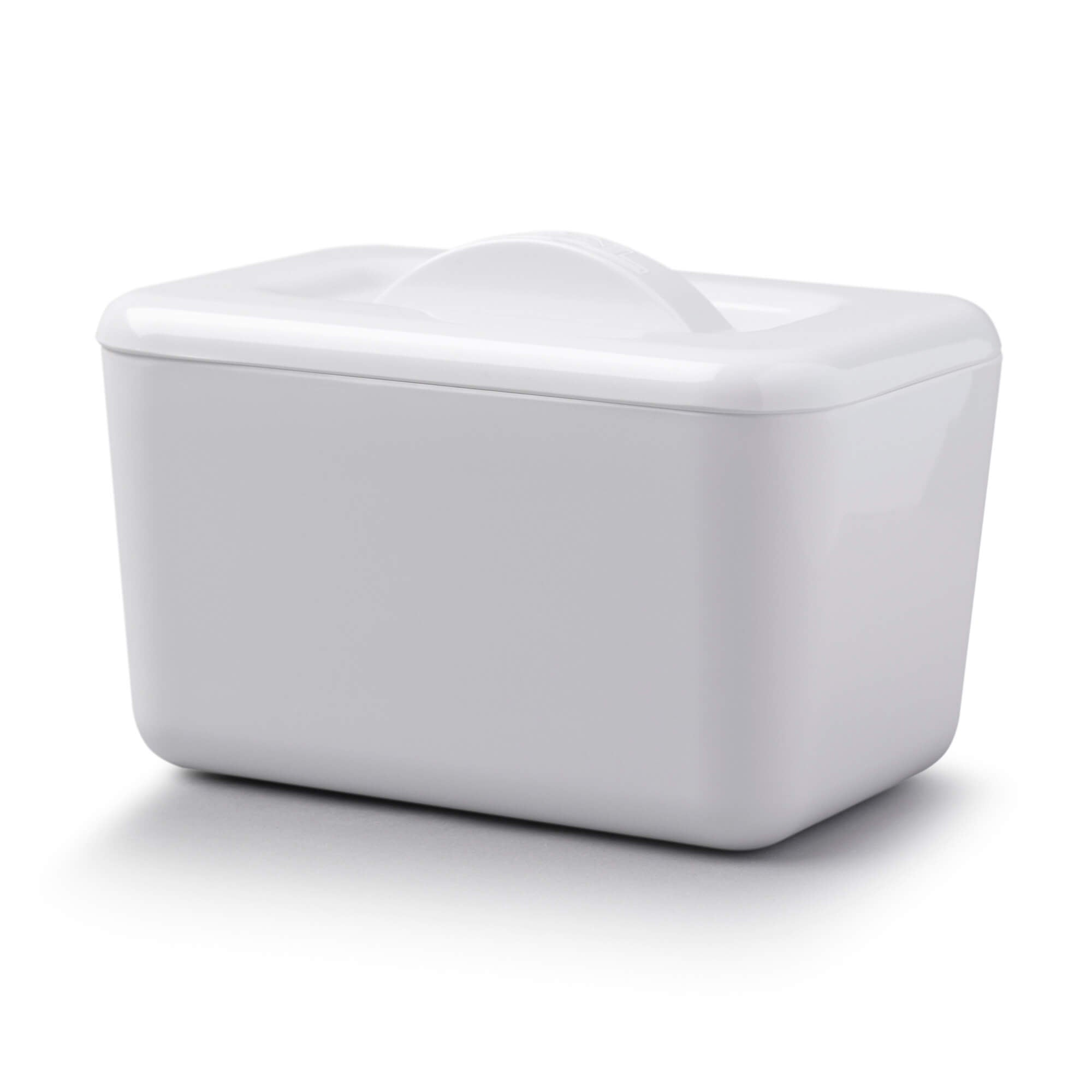 White Melamine Butter Dish by Zeal