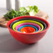 Zeal Set of 6 Melamine Round Nesting Bowls in Bright Colours
