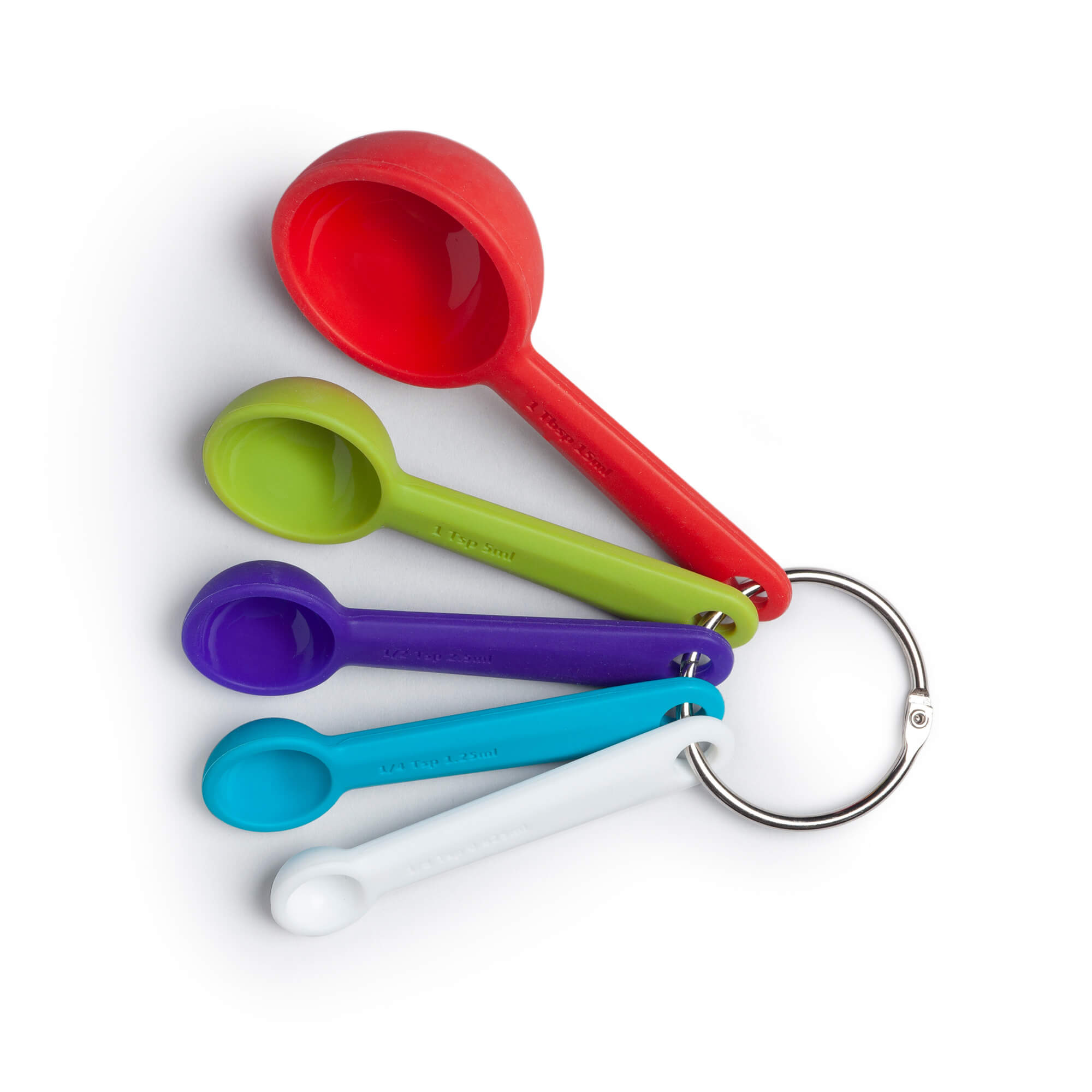 Zeal Silicone Measuring Spoons in Bright Colours