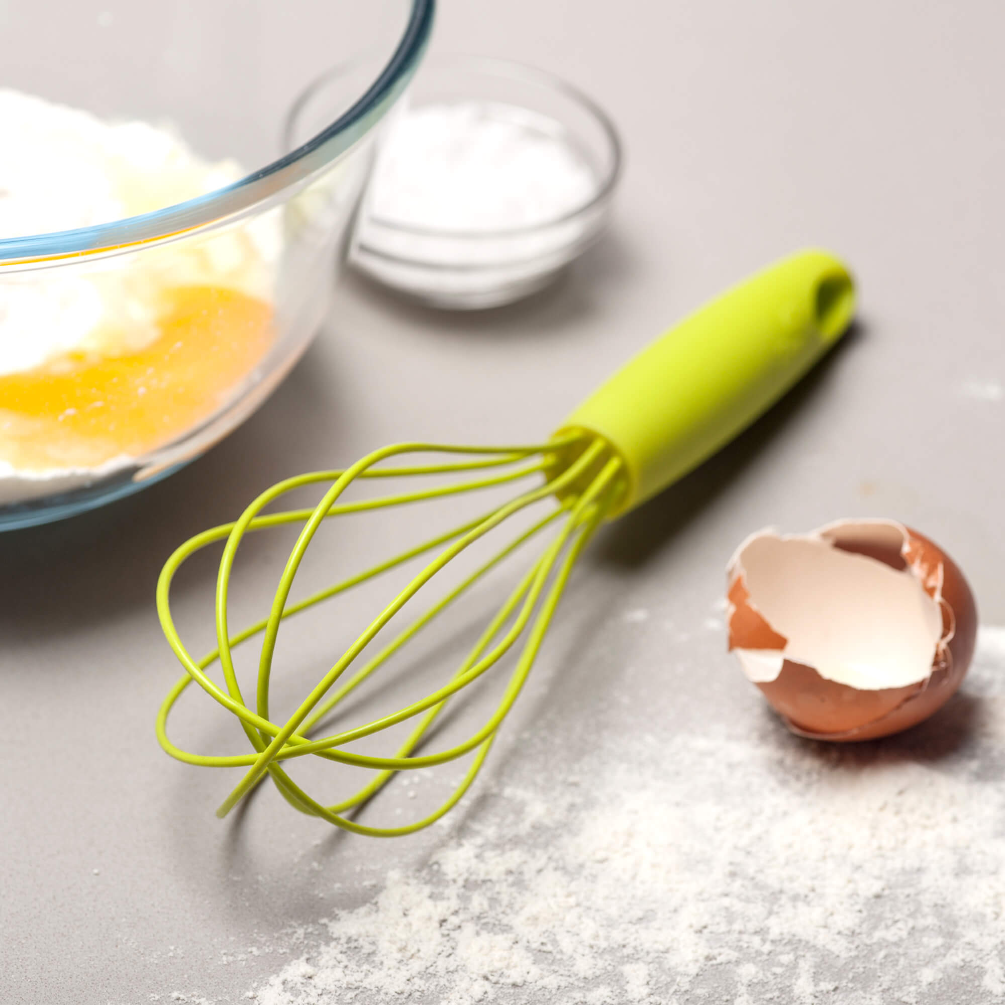 Using a Zeal Silicone Balloon Whisk when baking