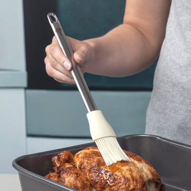 Silicone Basting / Pastry Brush glazing roast chicken