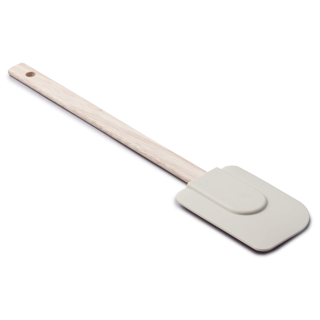 Zeal Silicone Spatula with Wooden Handle in Cream
