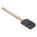 Zeal Silicone Spatula in Dark Grey with wooden handle
