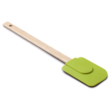 Zeal Silicone Spatula in Lime with wooden handle 