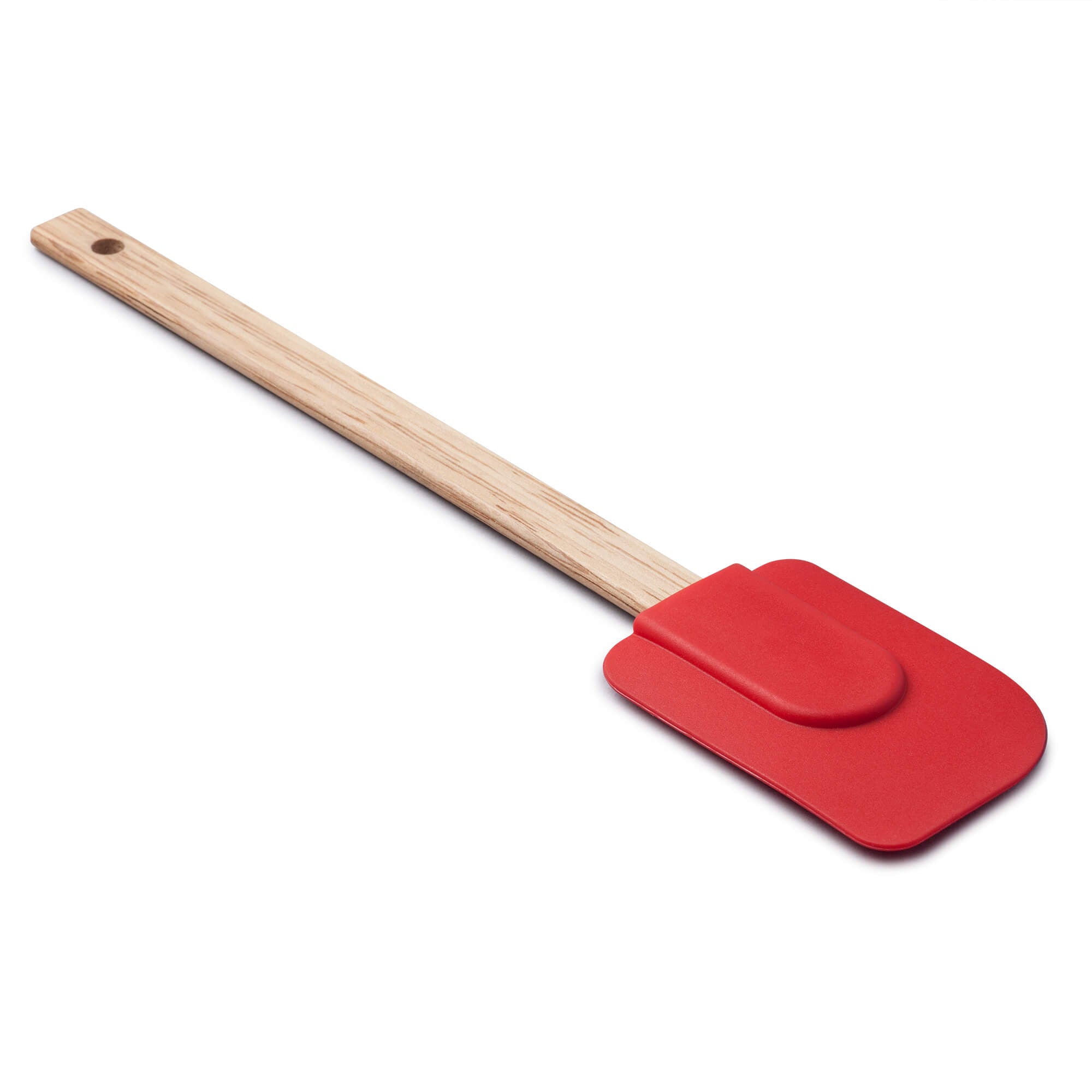 Zeal Silicone Spatula in Red with wooden handle 