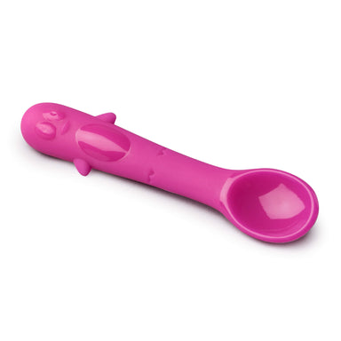 Zeal Silicone Penguin Baby Spoon in Pink
